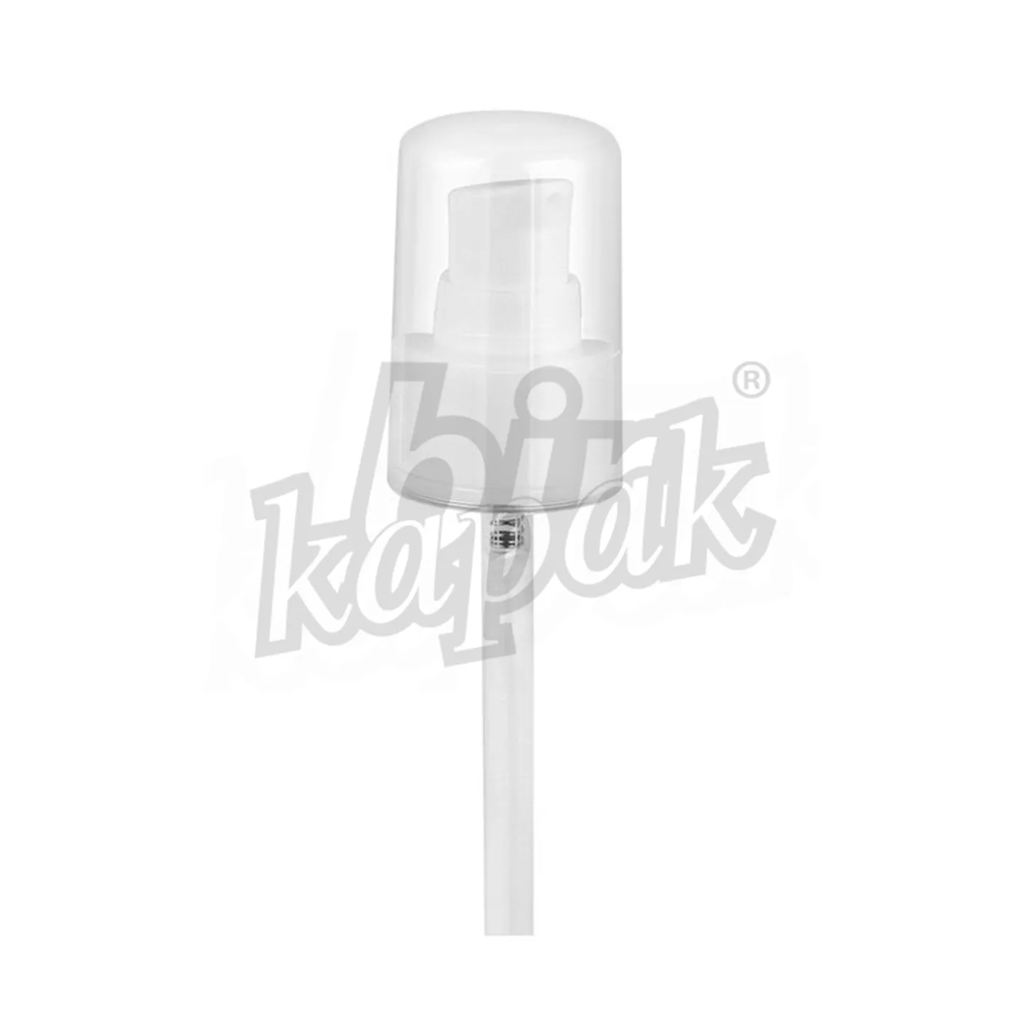 24/410 LOTION PUMP TRANSPARENT MOBLEN COVER - WHITE