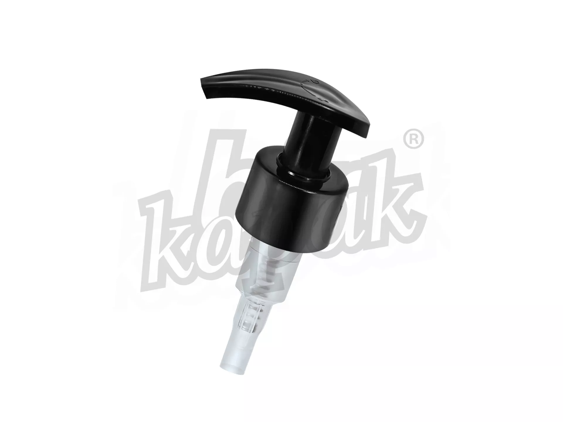 28/410 EVYAP MODEL FLAT LIQUID SOAP PUMP (2 DOSAGE) - BLACK