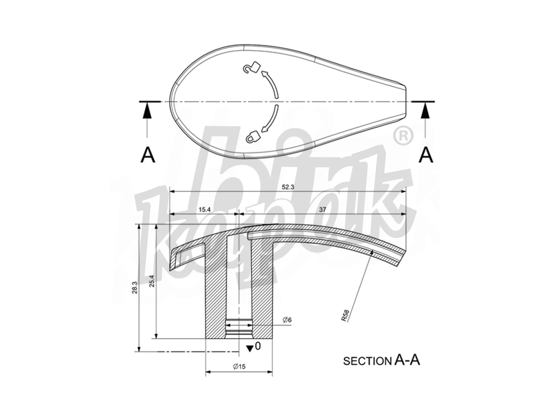 28/410 EVYAP MODEL FLAT LIQUID SOAP PUMP (2 DOSAGE) - BLACK