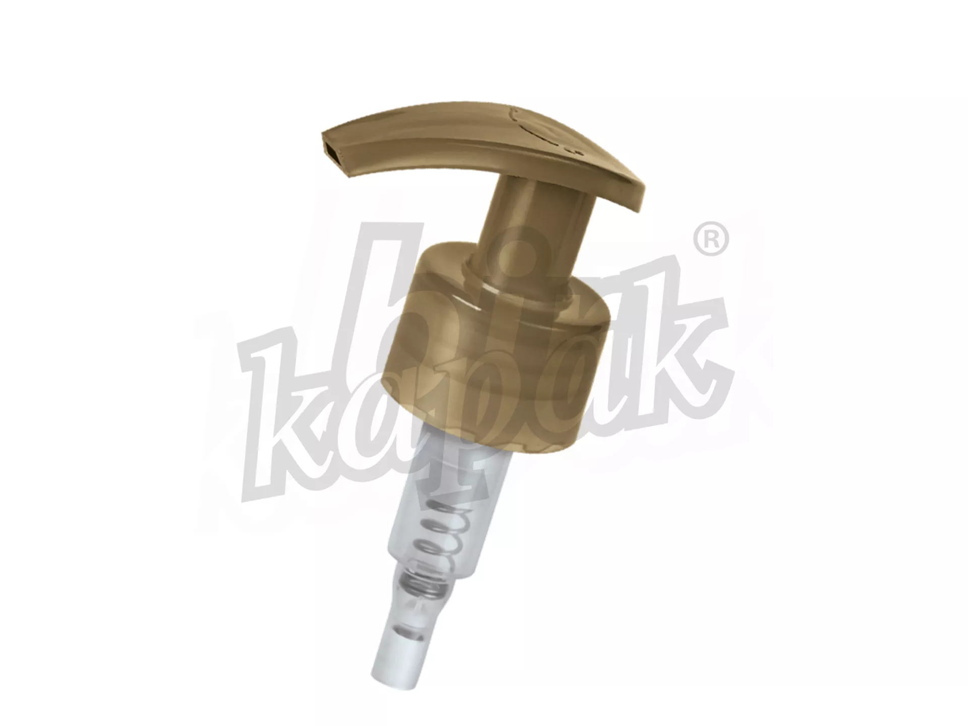 24/410 - 28/410 EVYAP MODEL FLAT LIQUID SOAP PUMP (1.5 DOSAGE) - BROWN