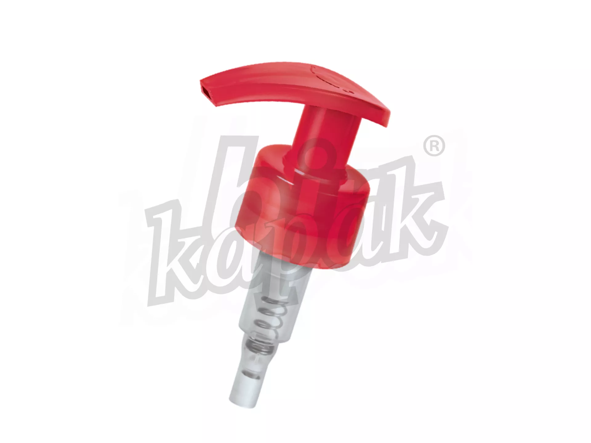 24/410 - 28/410 EVYAP MODEL FLAT LIQUID SOAP PUMP (1.5 DOSAGE) - RED