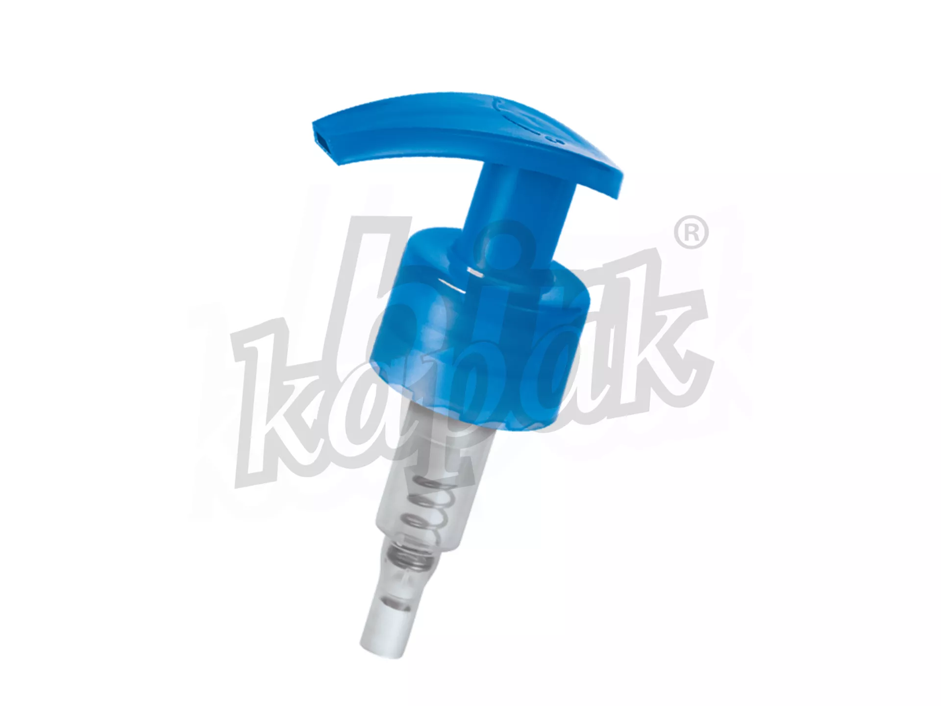 24/410 - 28/410 EVYAP MODEL FLAT LIQUID SOAP PUMP (1.5 DOSAGE) - BLUE