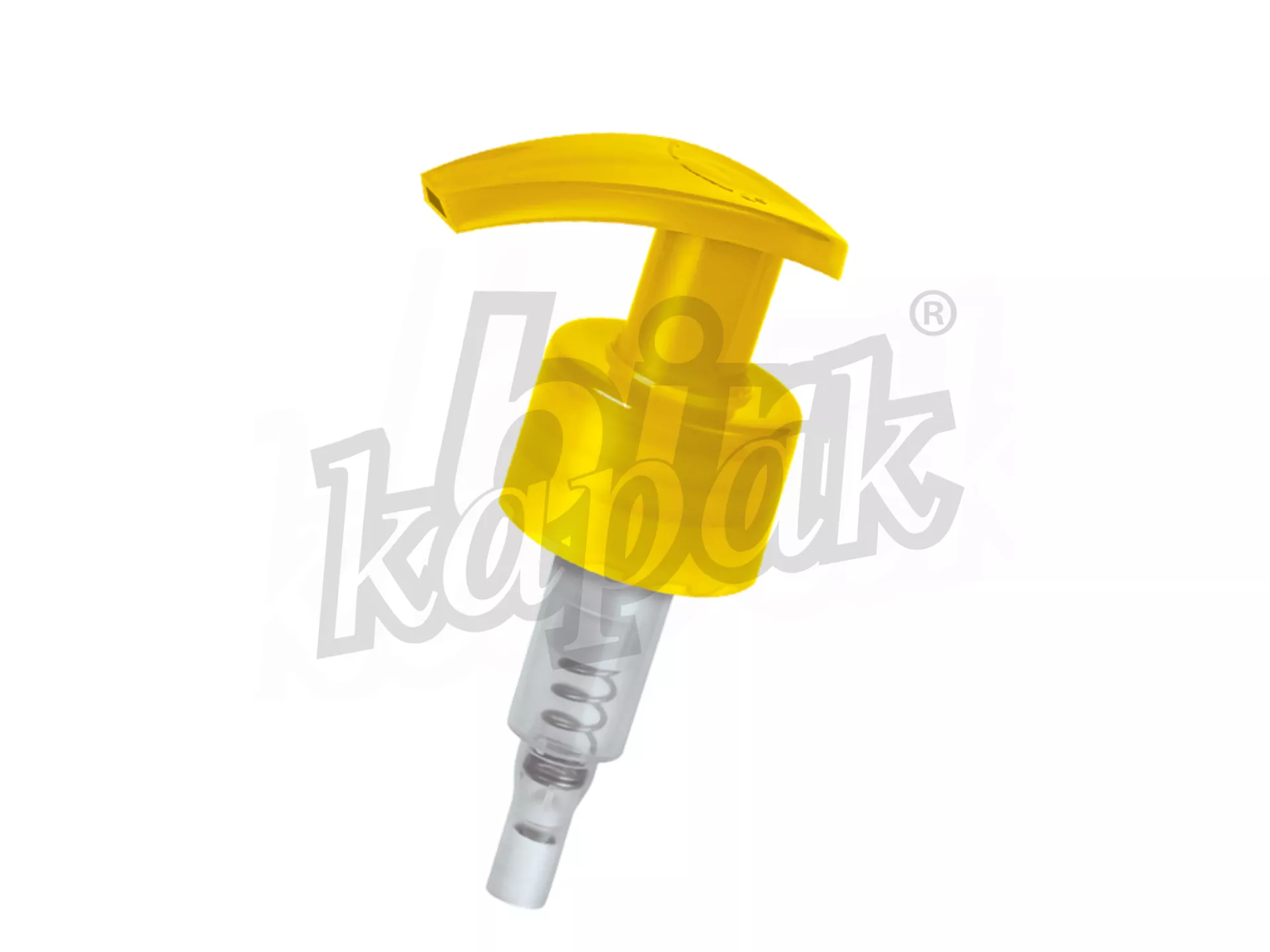 24/410 - 28/410 EVYAP MODEL FLAT LIQUID SOAP PUMP (1.5 DOSAGE) - YELLOW