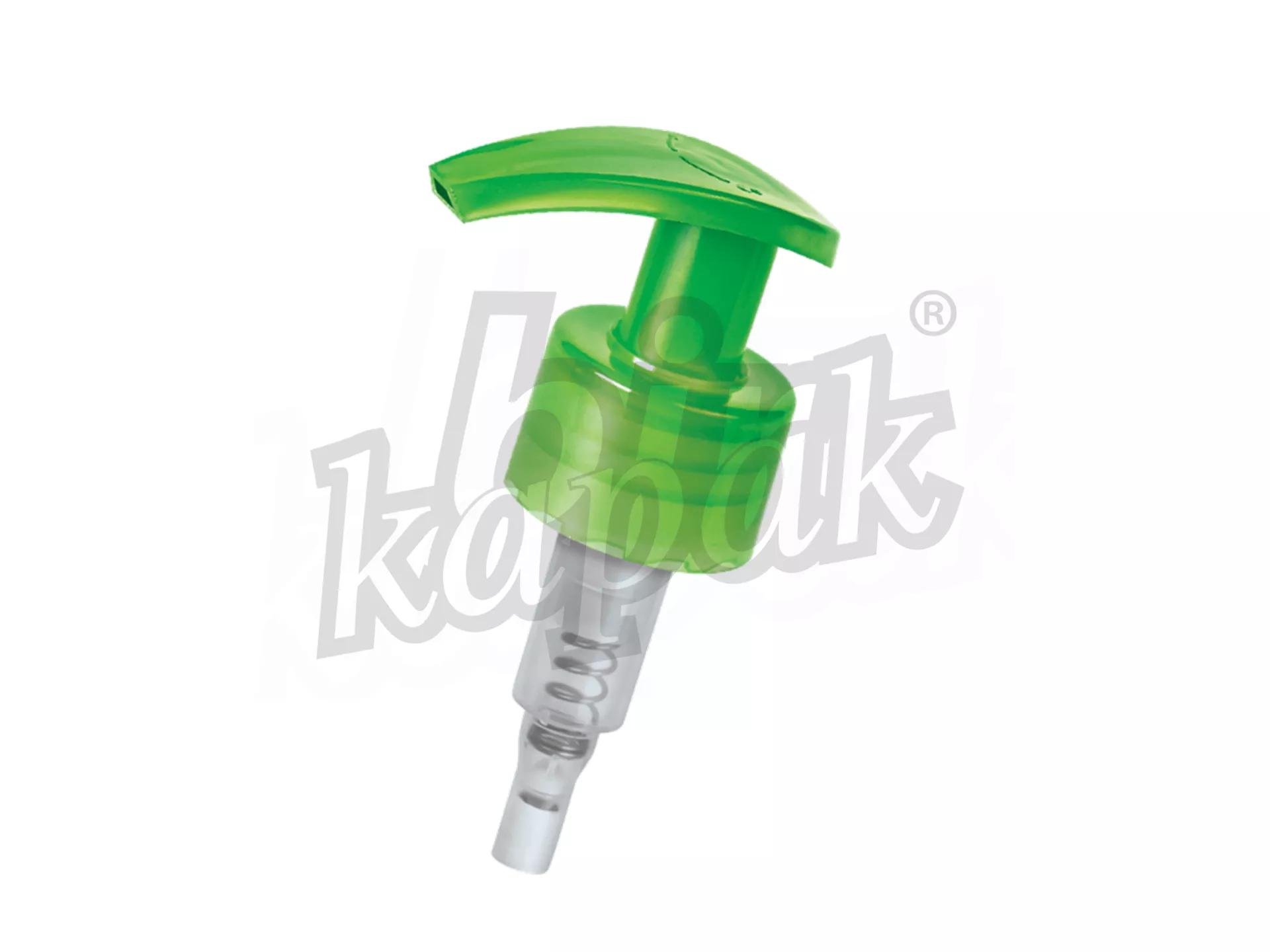 24/410 - 28/410 EVYAP MODEL FLAT LIQUID SOAP PUMP (1.5 DOSAGE) - GREEN