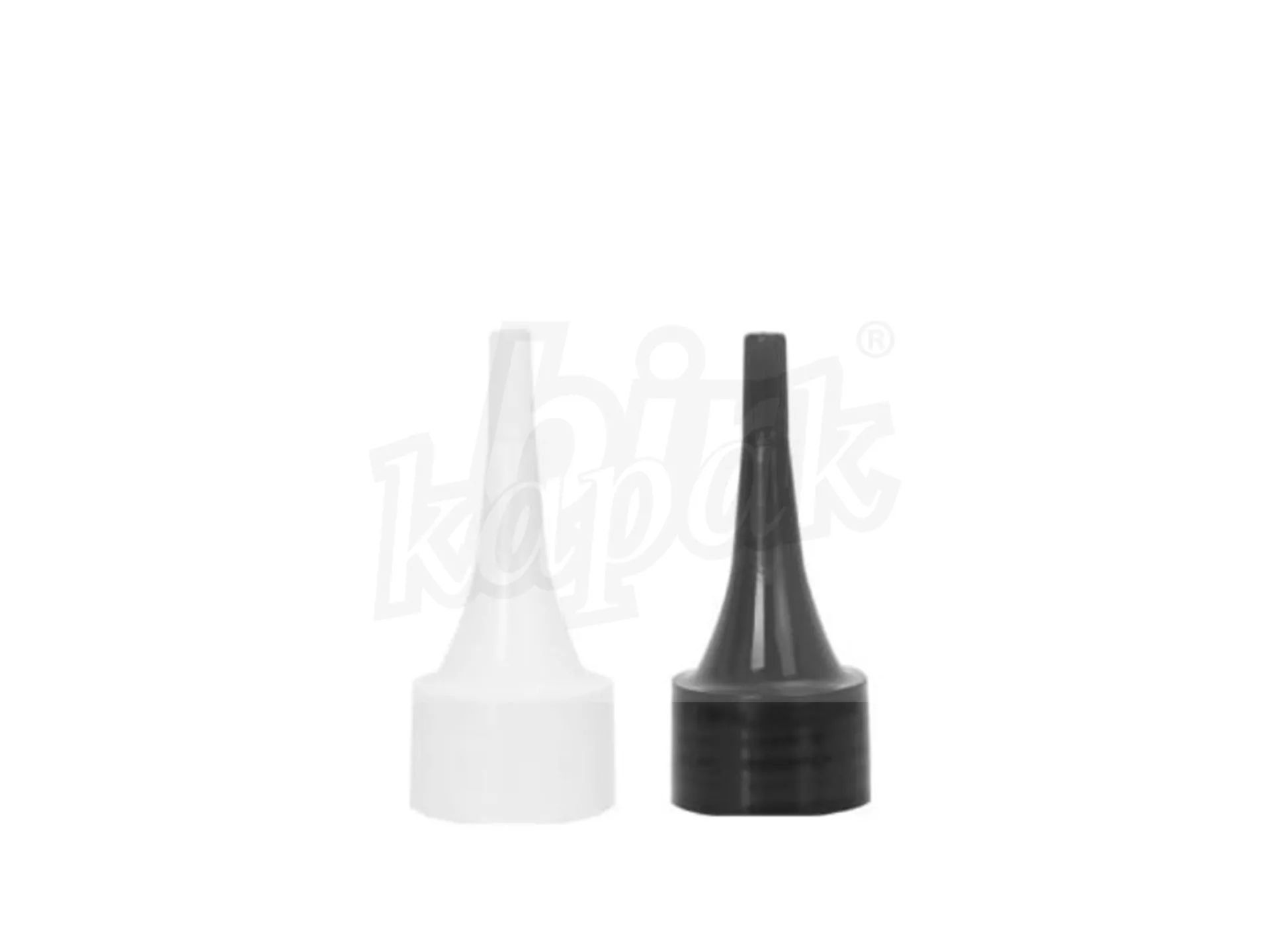 24/410 LIFT COVER LONG POINTED TIP SERVED - BLACK / WHITE