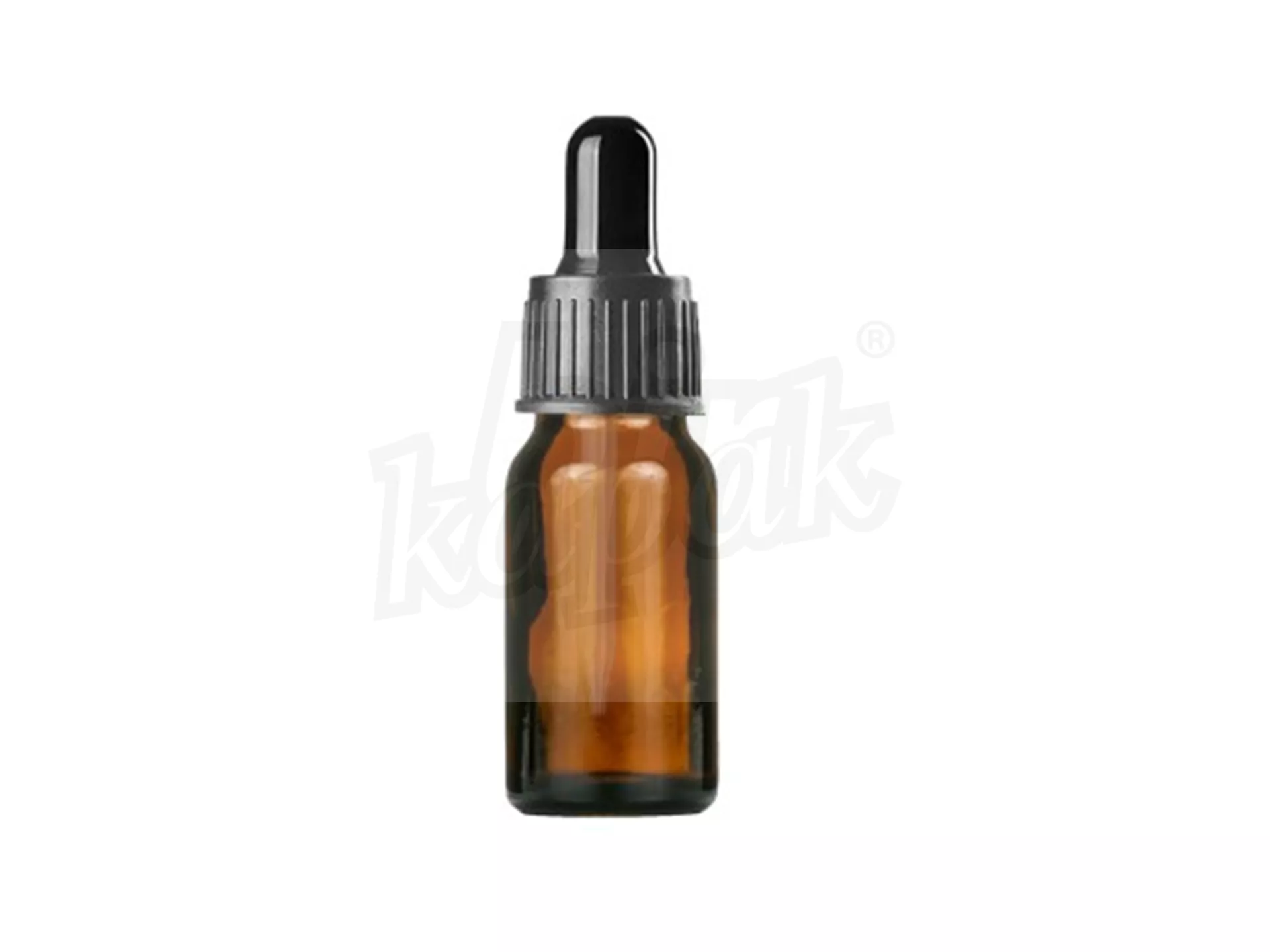 10 ML DROPPER BOTTLE AMBER BLACK GLASS WITH DROPPER - SET
