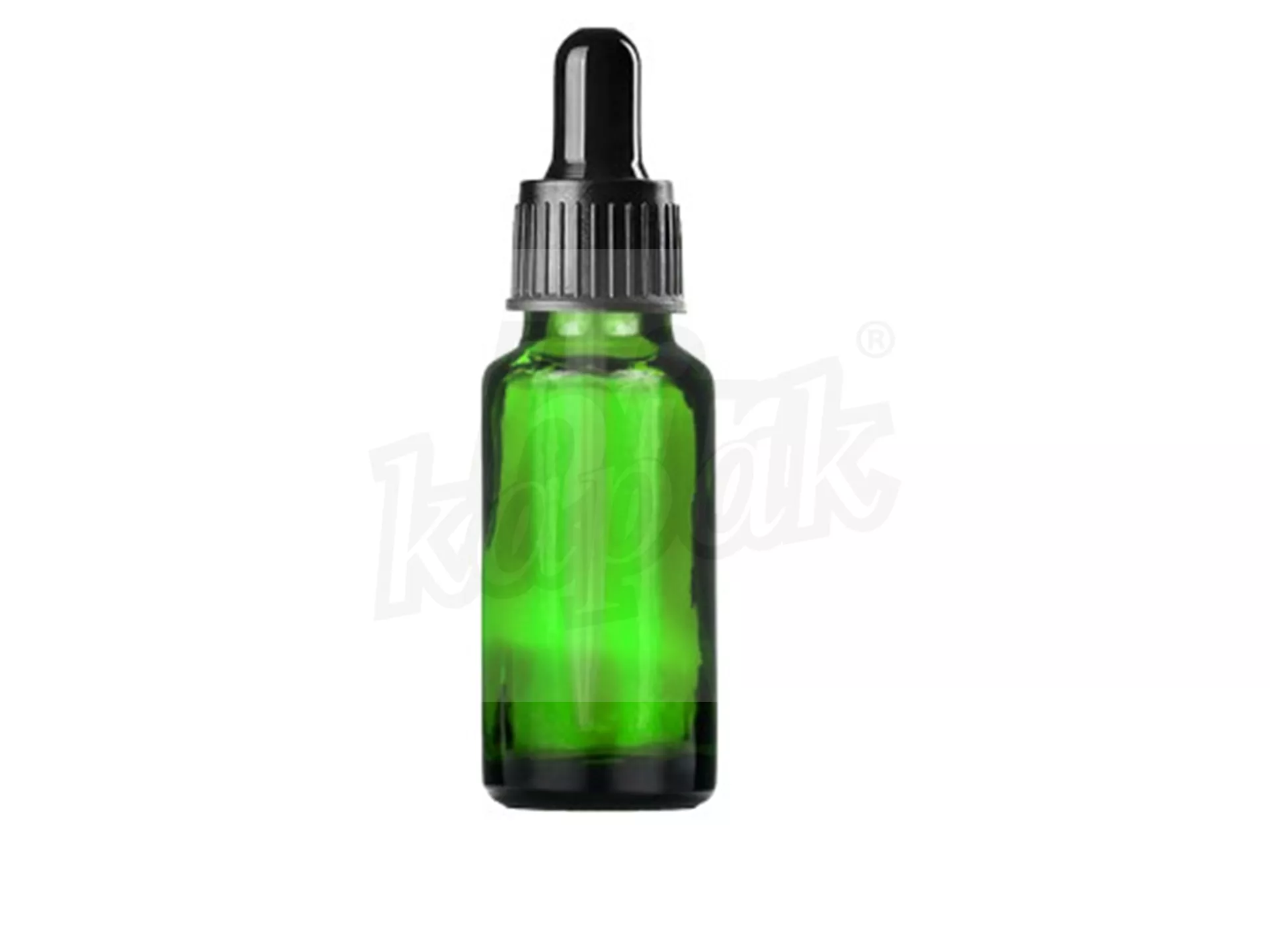 30 ML DROPPER BOTTLE GREEN BLACK GLASS WITH DROPPER - SET