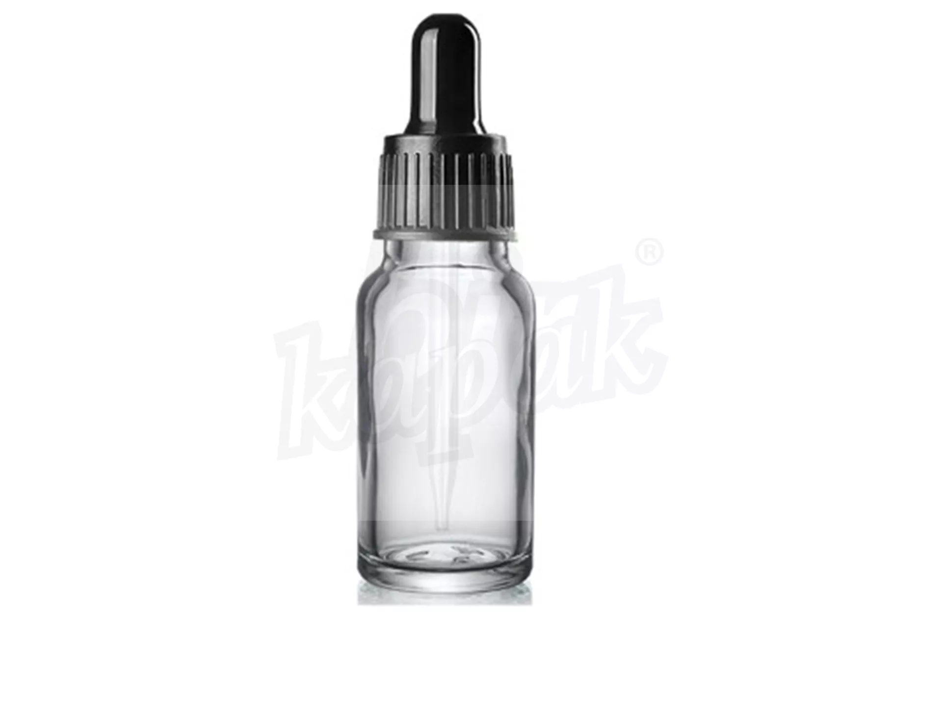 30 ML DROPPER ŞİŞE ŞEFFAF SİYAH CAM DAMLALIKLI - TAKIM