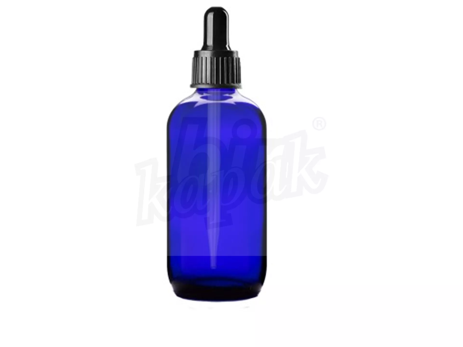 100 ML DROPPER ŞİŞE MAVİ SİYAH CAM DAMLALIKLI - TAKIM