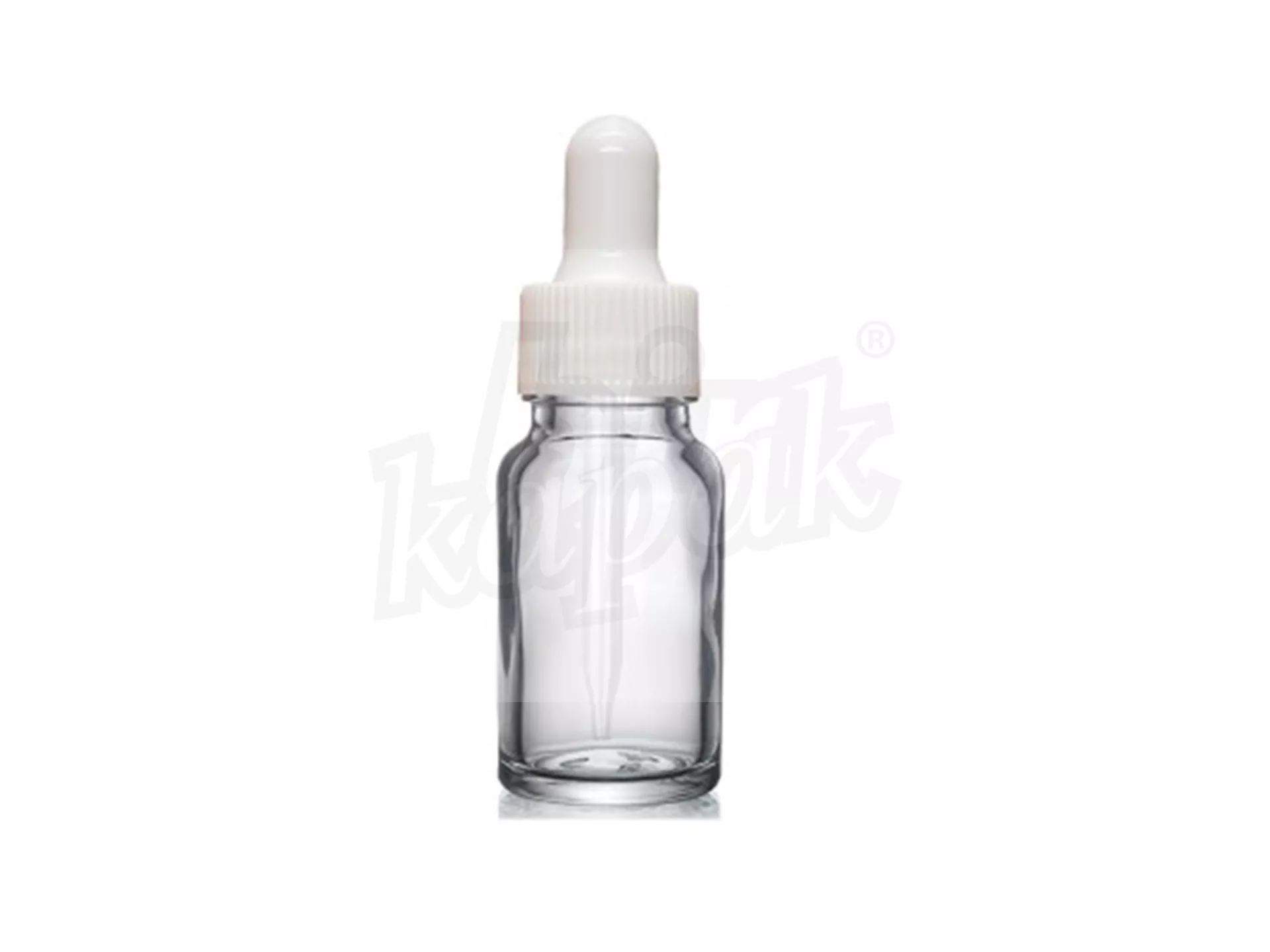 10 ML DROPPER BOTTLE TRANSPARENT WHITE GLASS WITH DROPPER - SET