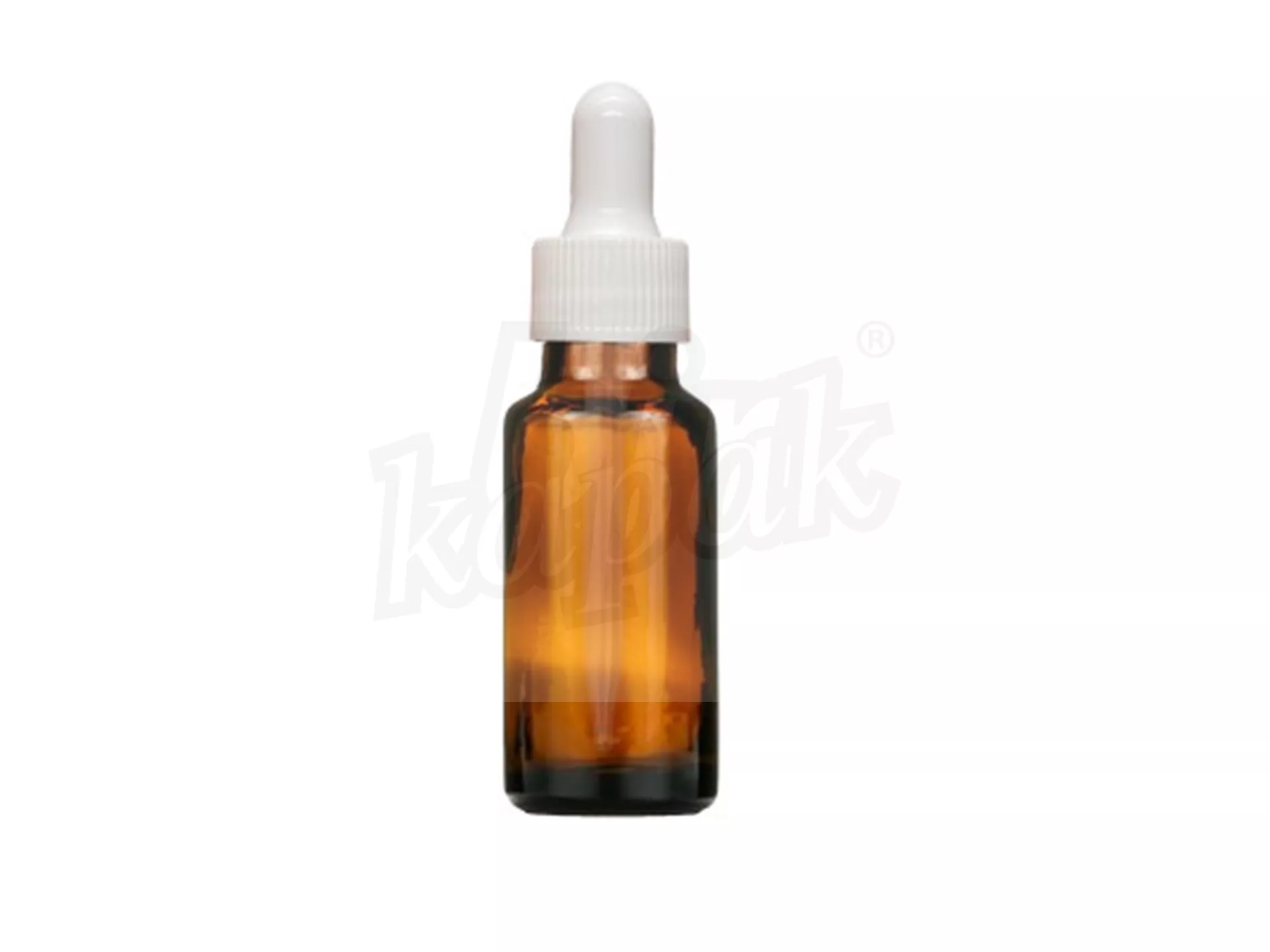 20 ML DROPPER BOTTLE AMBER WHITE GLASS WITH DROPPER - SET