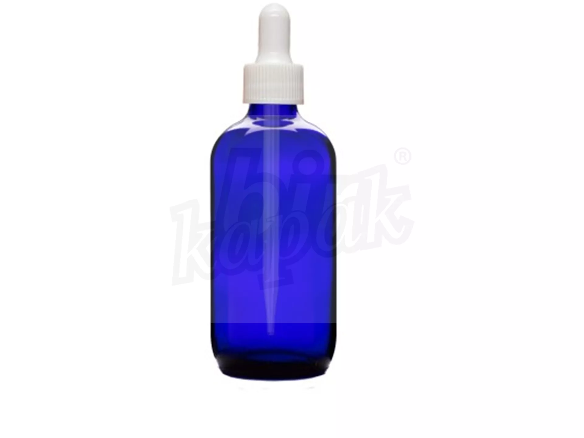 100 ML DROPPER BOTTLE BLUE WHITE GLASS WITH DROPPER - SET