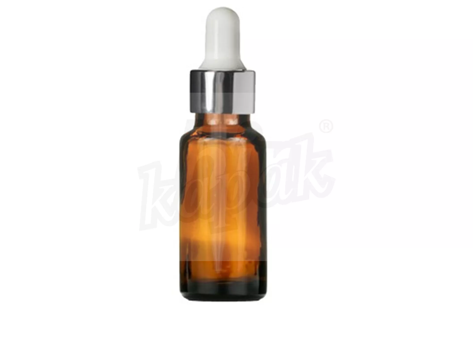 30 ML DROPPER BOTTLE AMBER SILVER WHITE GLASS DROPPER - SET