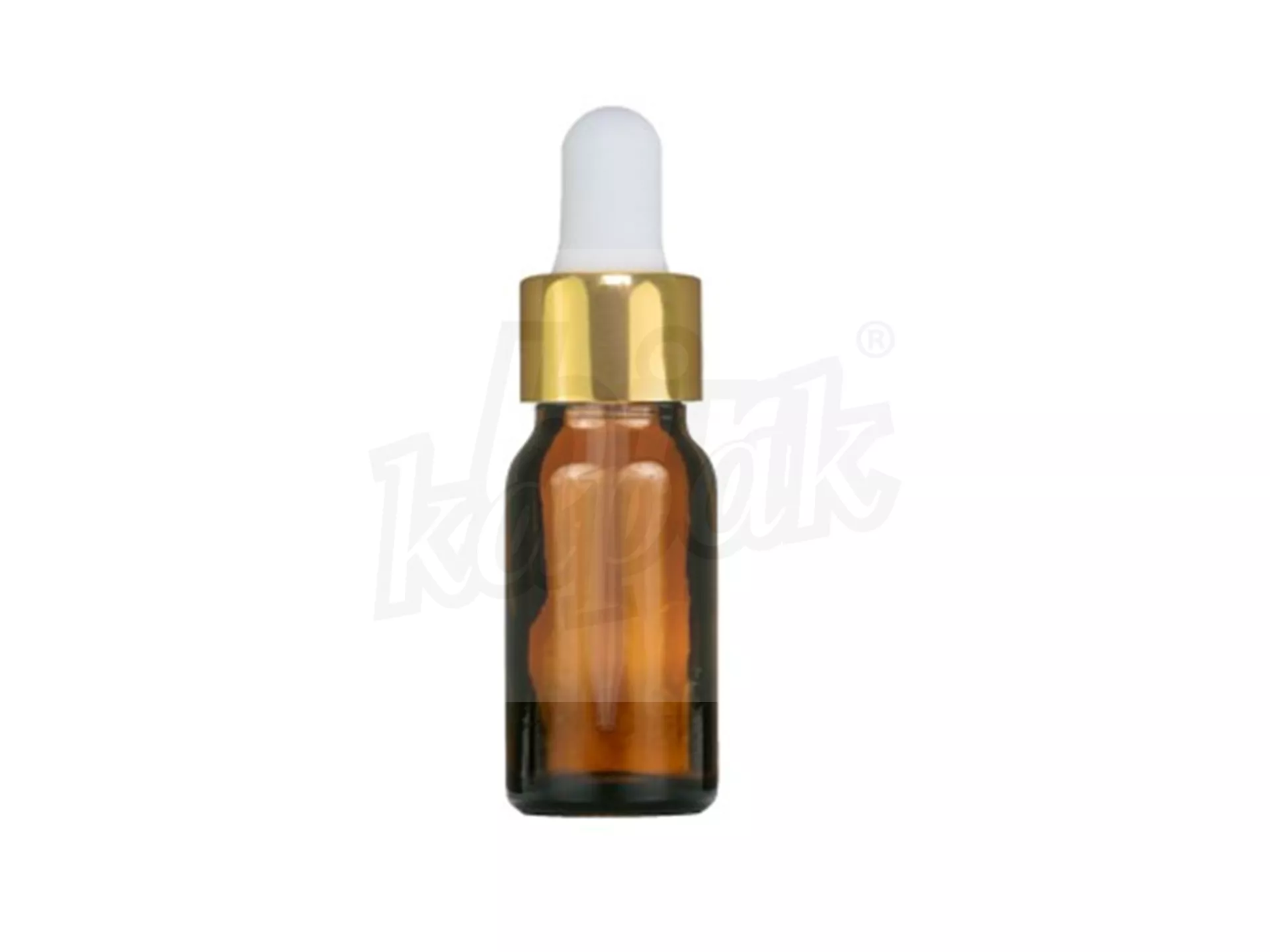 10 ML DROPPER BOTTLE AMBER GOLD WHITE GLASS WITH DROPPER - SET