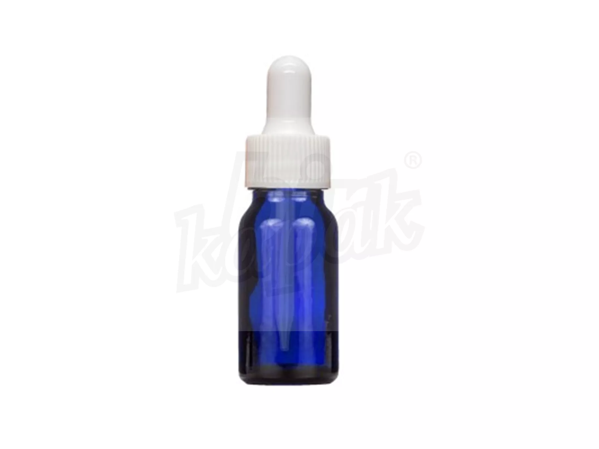 10 ML DROPPER BOTTLE BLUE WHITE GLASS WITH DROPPER - SET