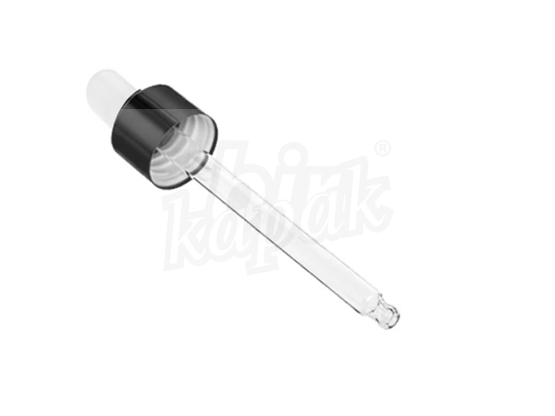 100 ML BLACK METAL CAP WHITE RUBBER DROPPER