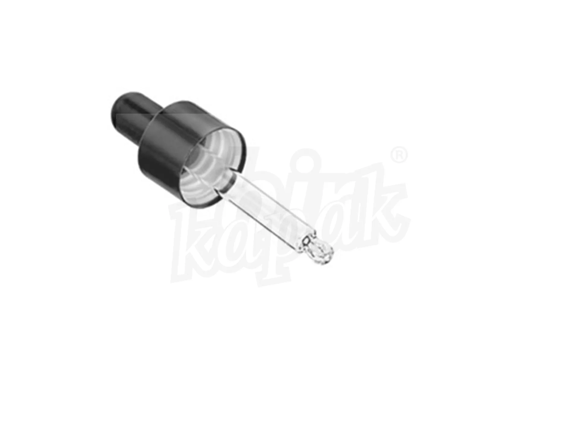 30 ML BLACK METAL CAP BLACK RUBBER DROPPER