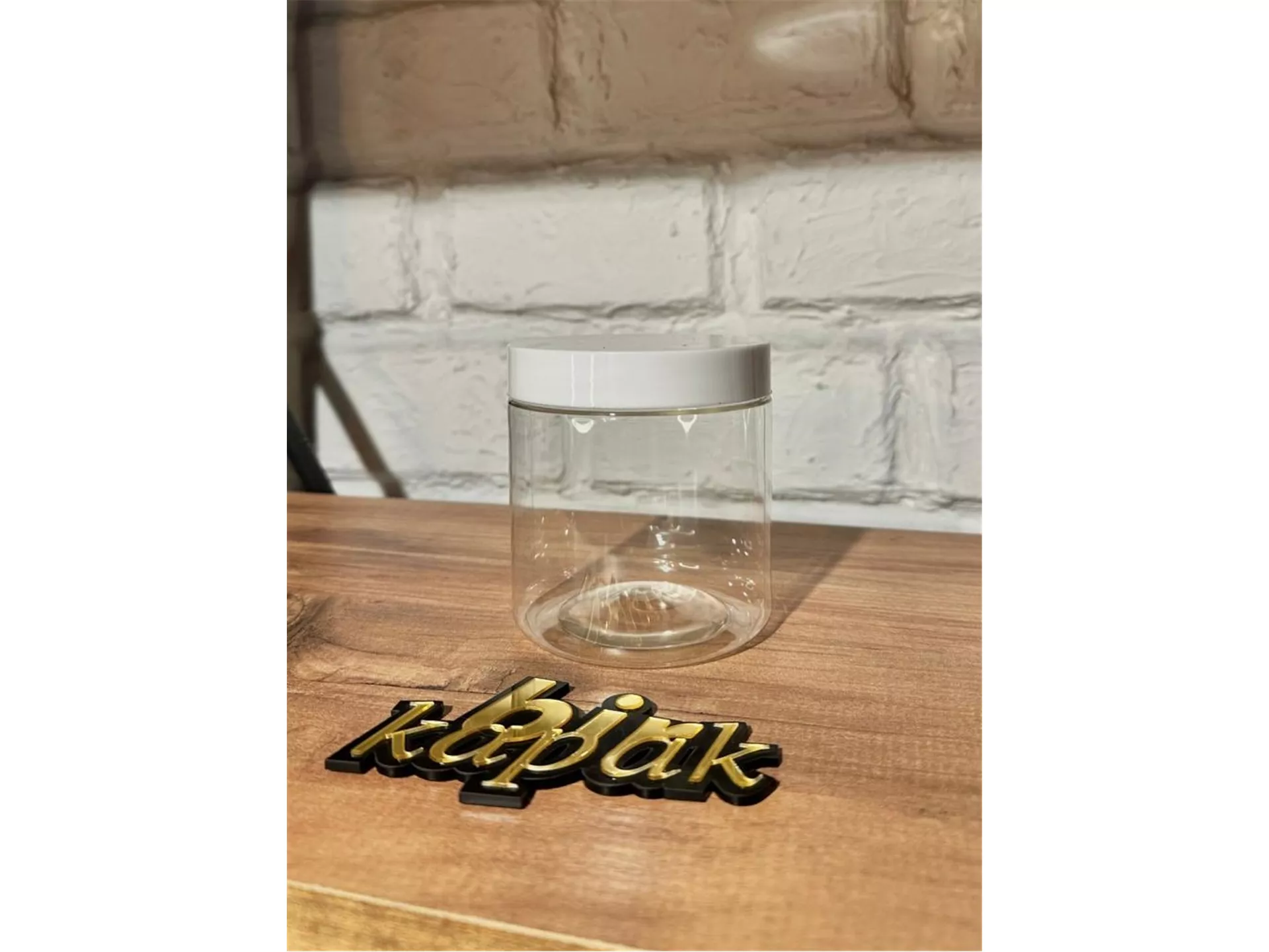 500 ML STANDART KAVANOZ ŞEFFAF - 89 MM DÜZ KAPAK BEYAZ