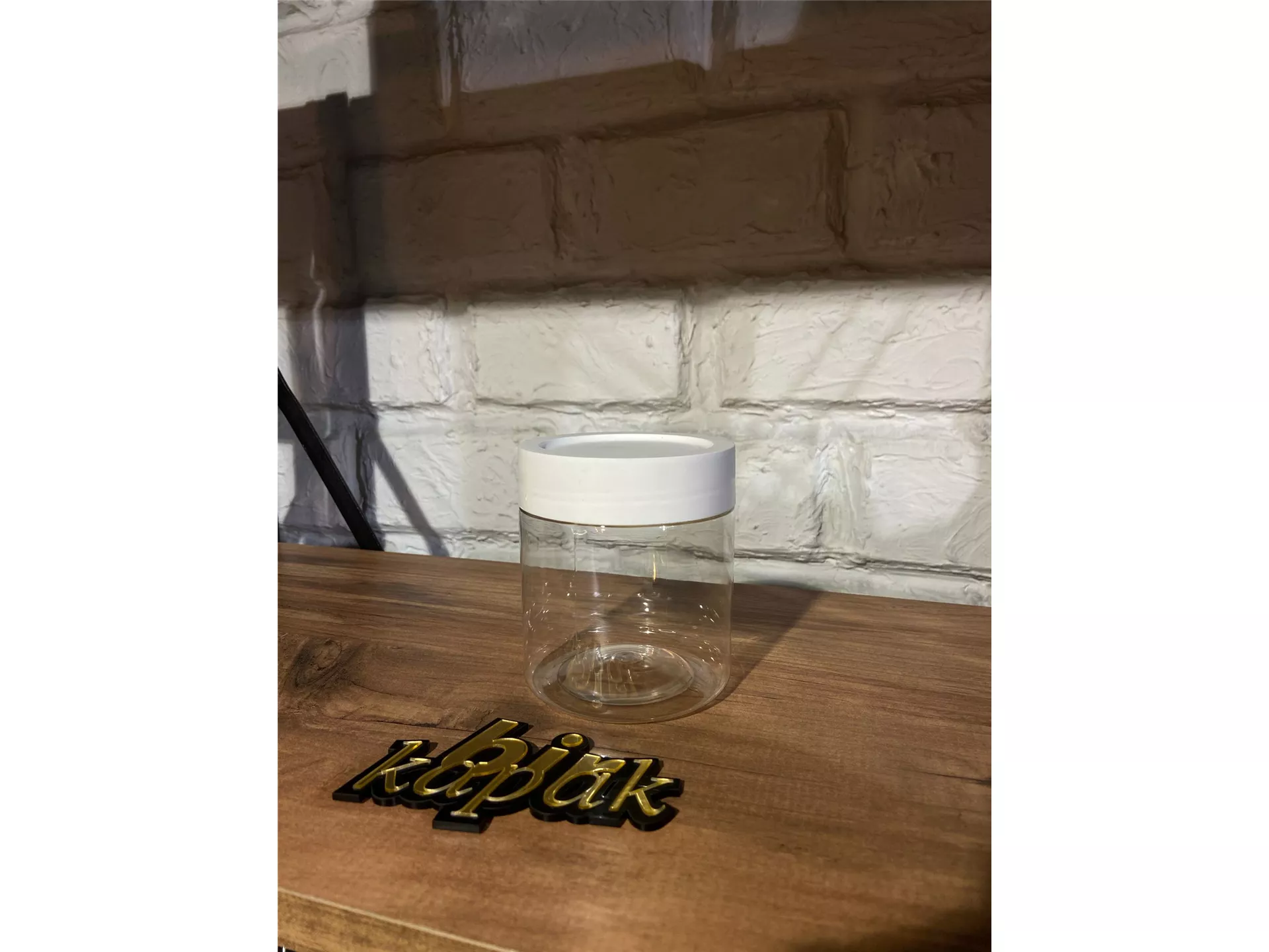 500 ML STANDARD JAR TRANSPARENT - 89 MM TRK LID WHITE