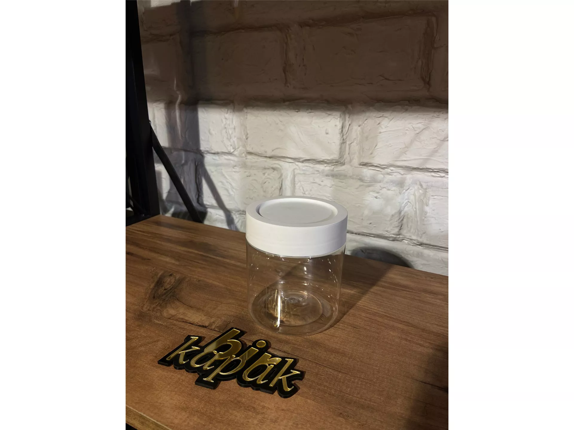 500 ML STANDARD JAR TRANSPARENT - 89 MM TRK LID WHITE