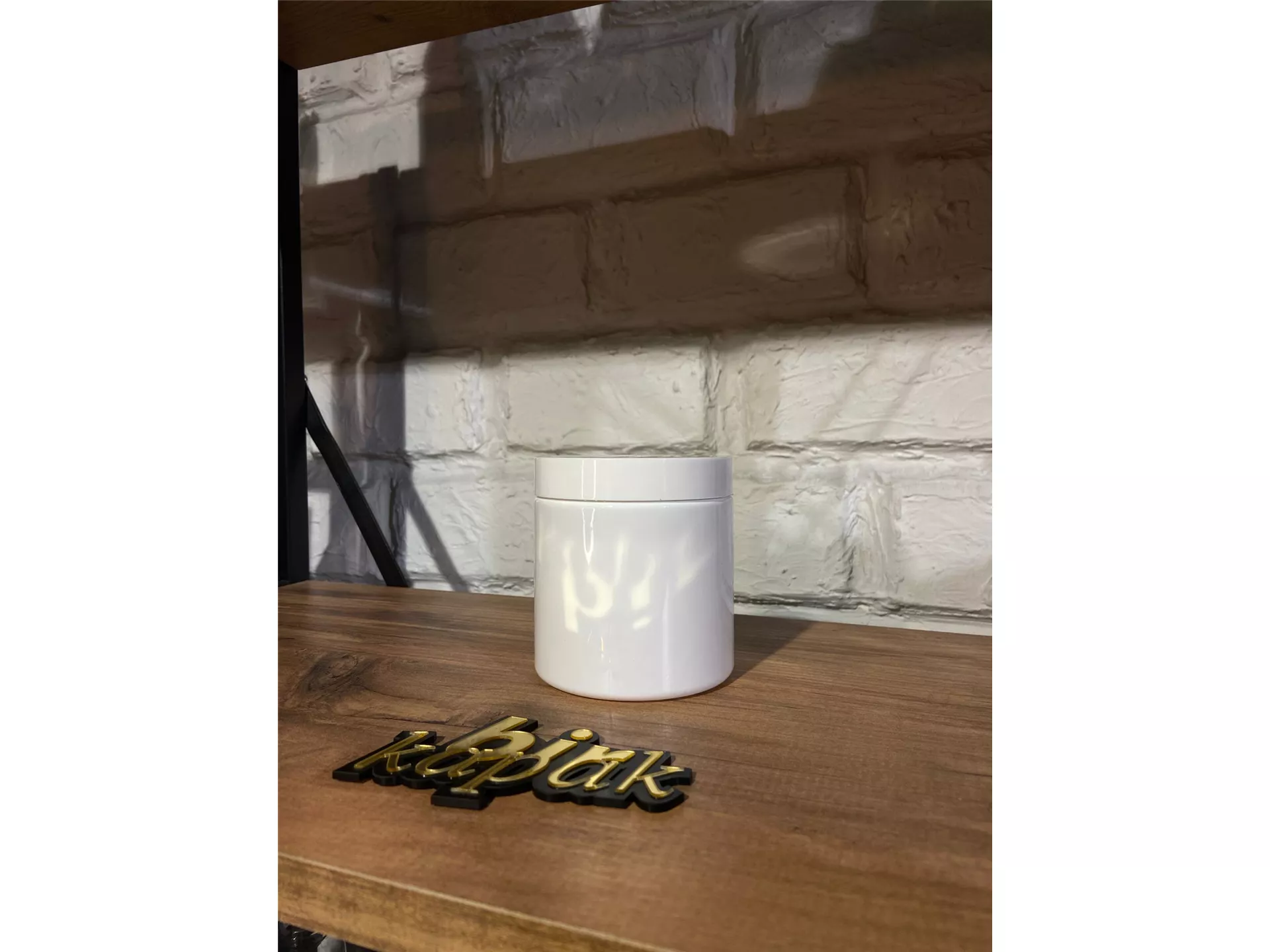 500 ML STANDARD JAR WHITE - 89 MM FLAT LID WHITE