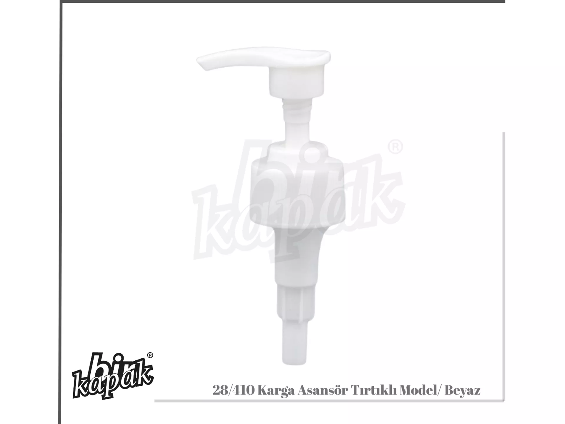 28/410 KARGA MODEL ELEVATOR PUMP / WHITE