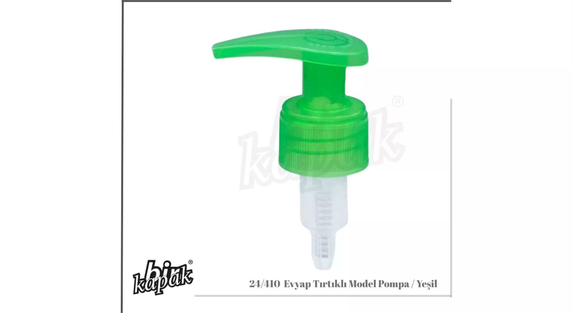 24/410 EVYAP LOCKABLE SERRATED PUMP MODEL / GREEN