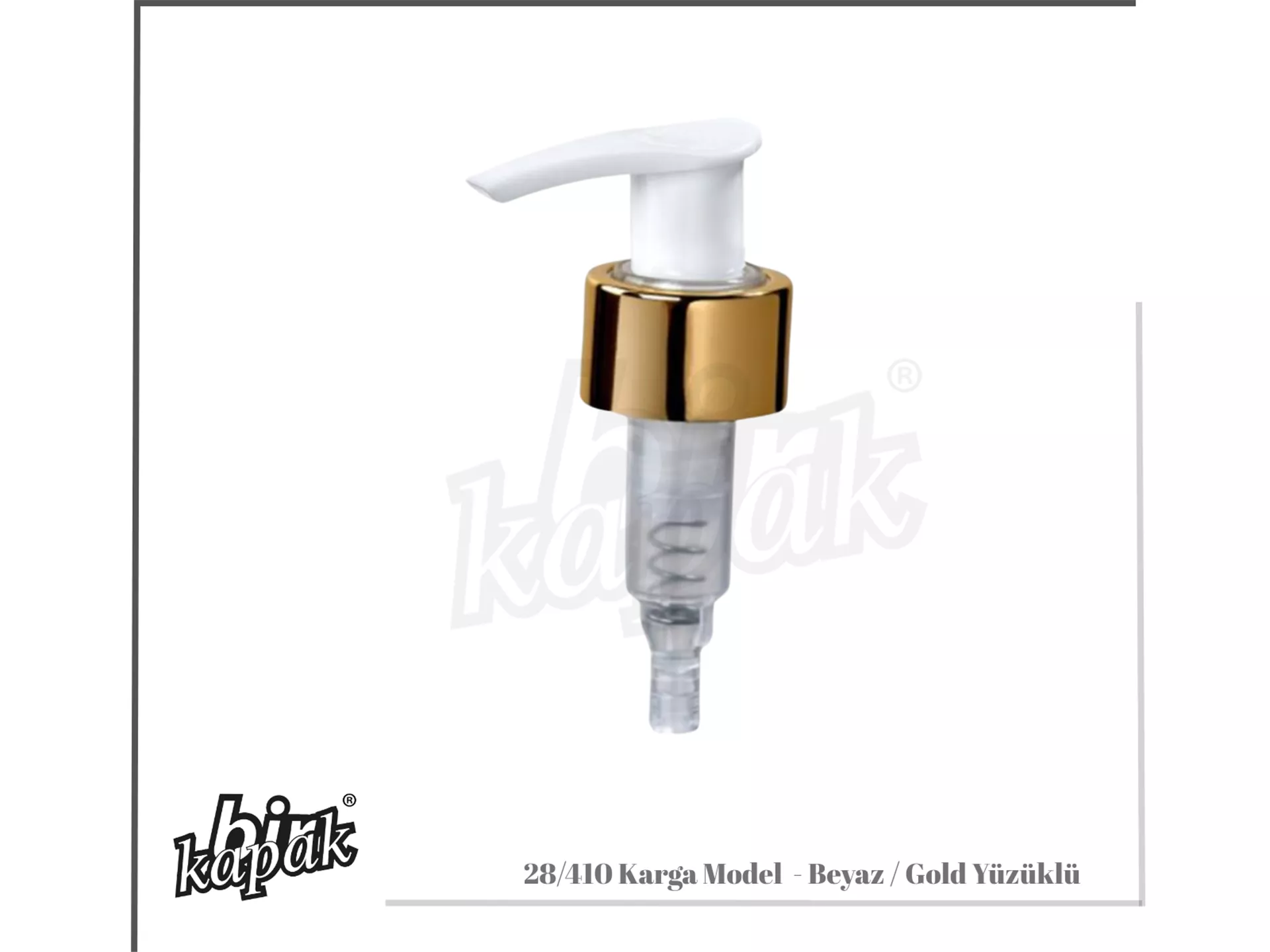 28/410 KARGA MODEL PUMP WHITE / WITH GOLD RINGS