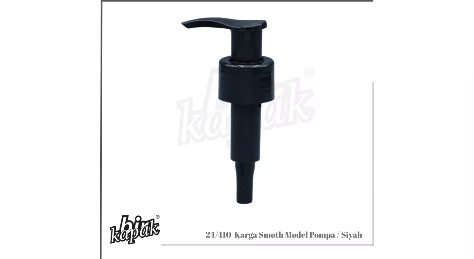 24/410 KARGA MODEL SMOTH PUMP / BLACK