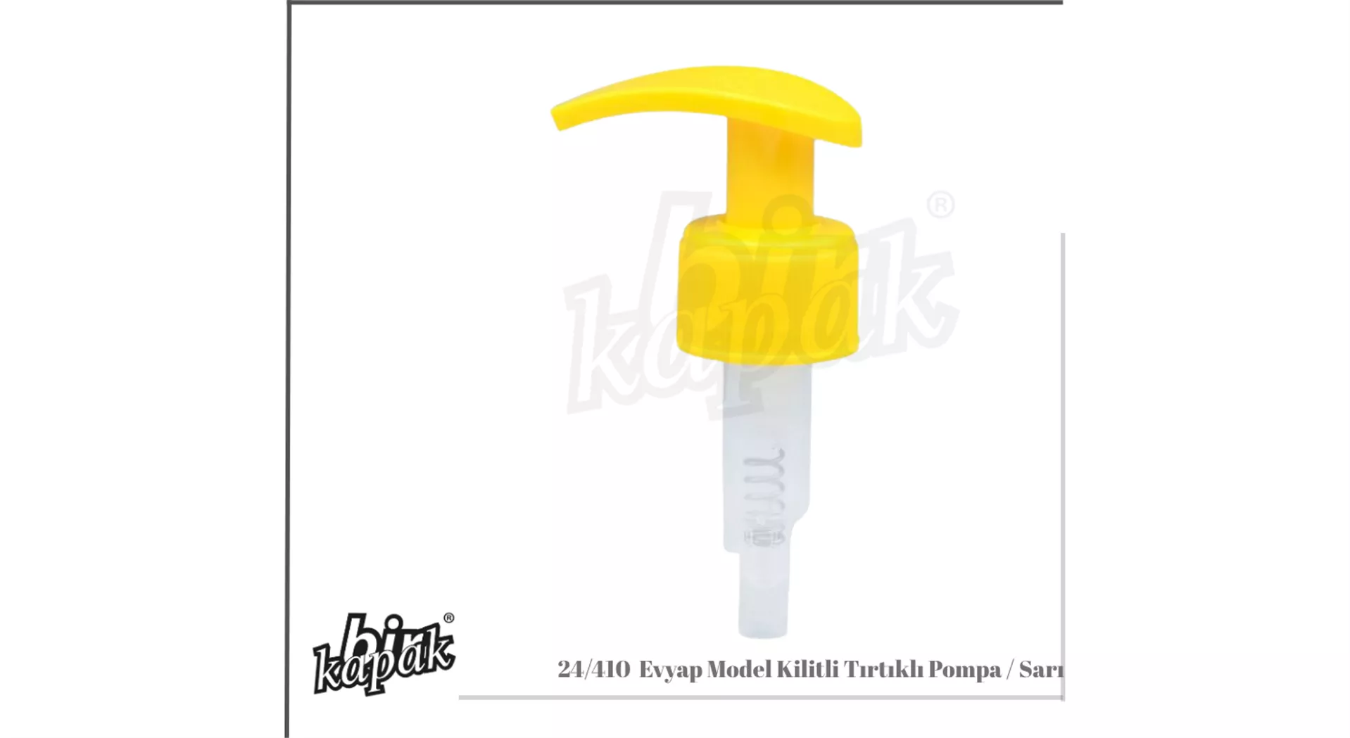 24/410 EVYAP LOCKABLE SERRATED MODEL PUMP / YELLOW