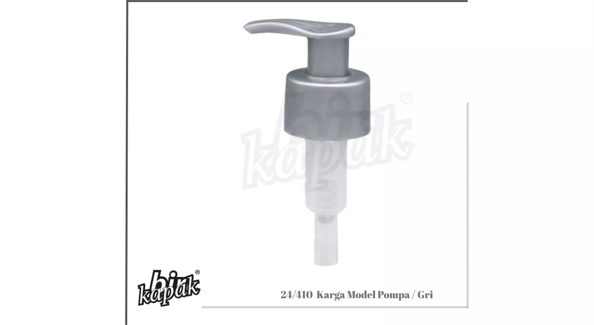 24/410 KARGA MODEL PUMP / GRAY