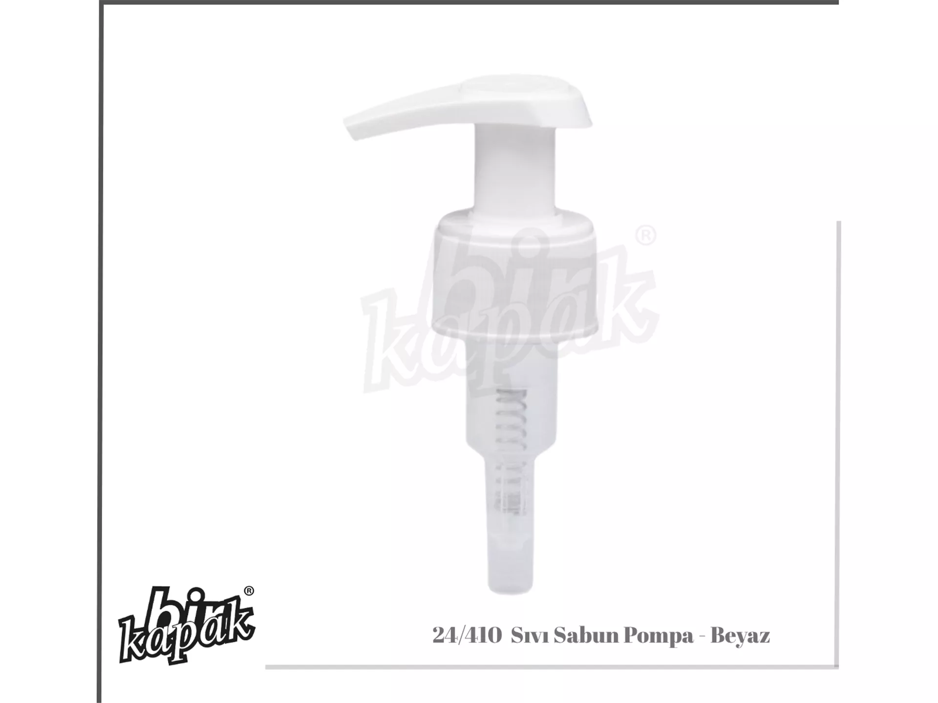 24/410 TIRTIKLI SIVI SABUN POMPA / BEYAZ