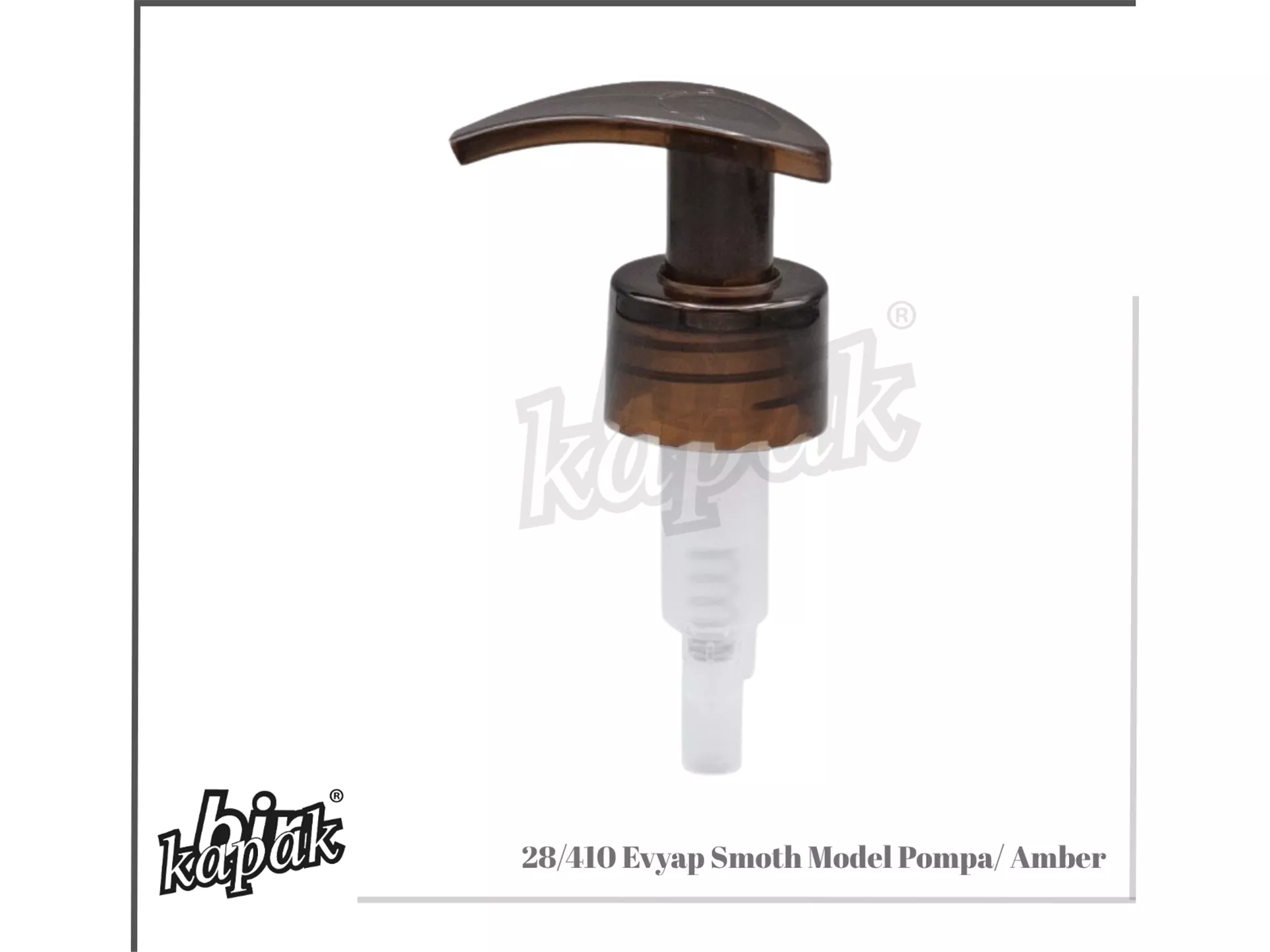 28/410 EVYAP SERRATED SMOTH MODEL PUMP / AMBER