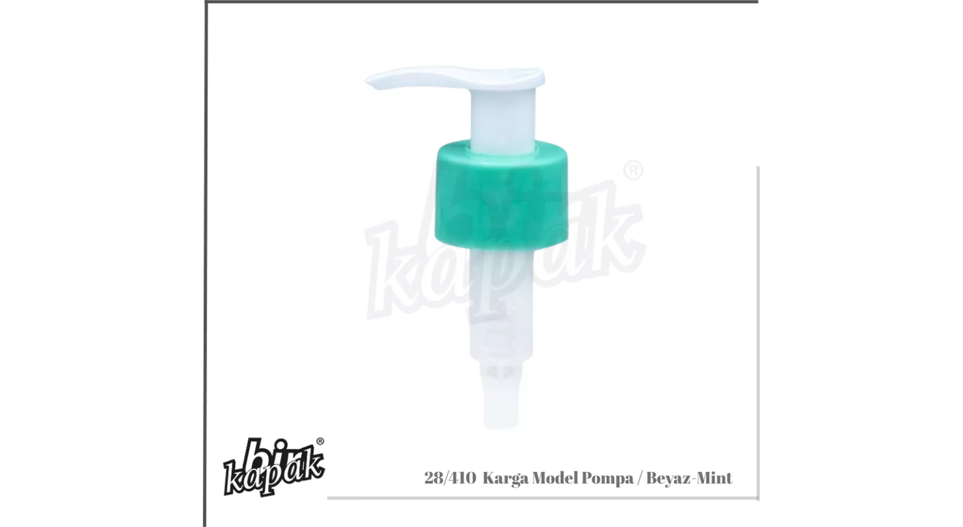 28/410 KARGA MODEL POMPA BEYAZ / MİNT