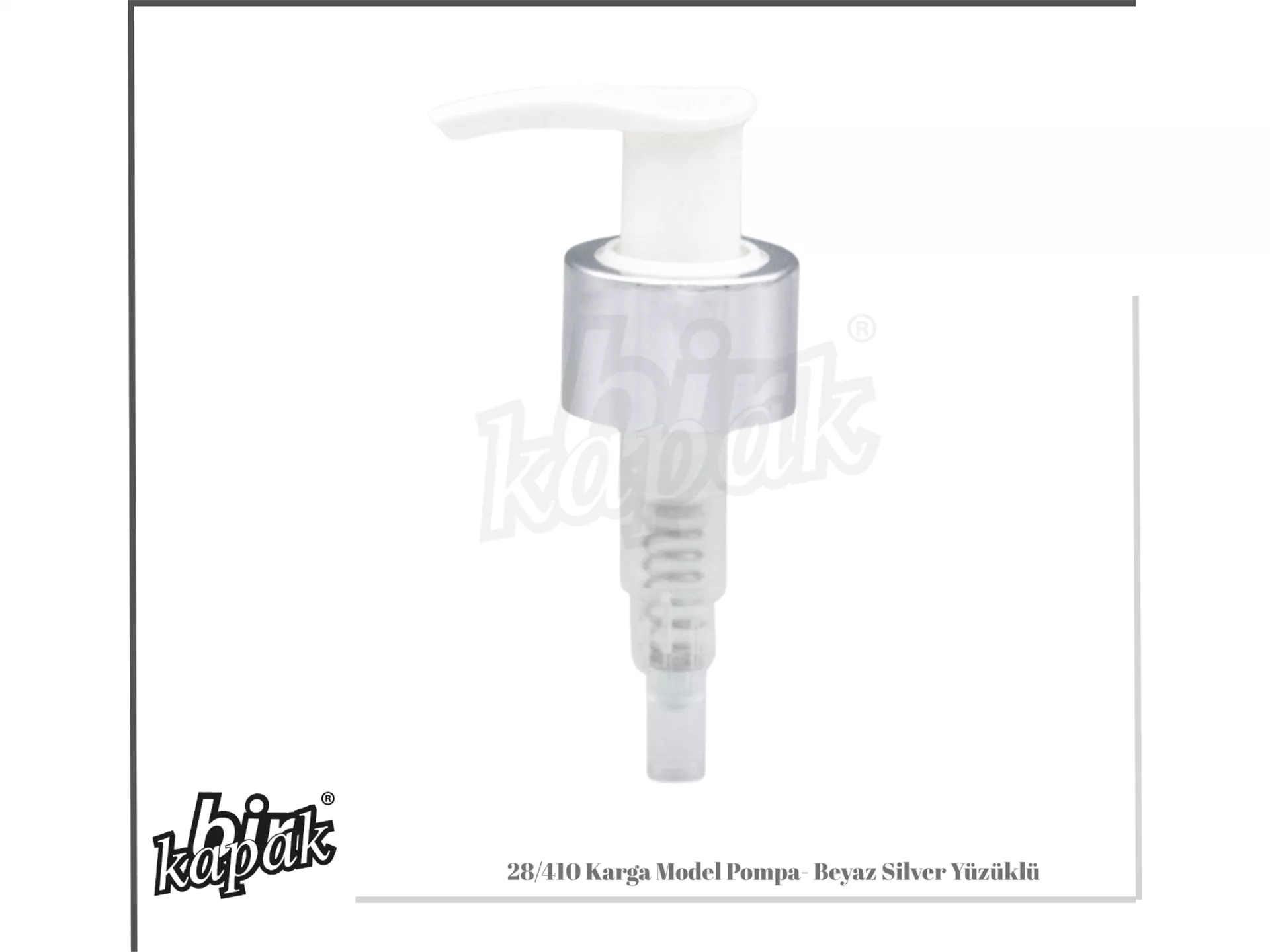 28/410 KARGA MODEL PUMP WHITE / SILVER WITH RINGS