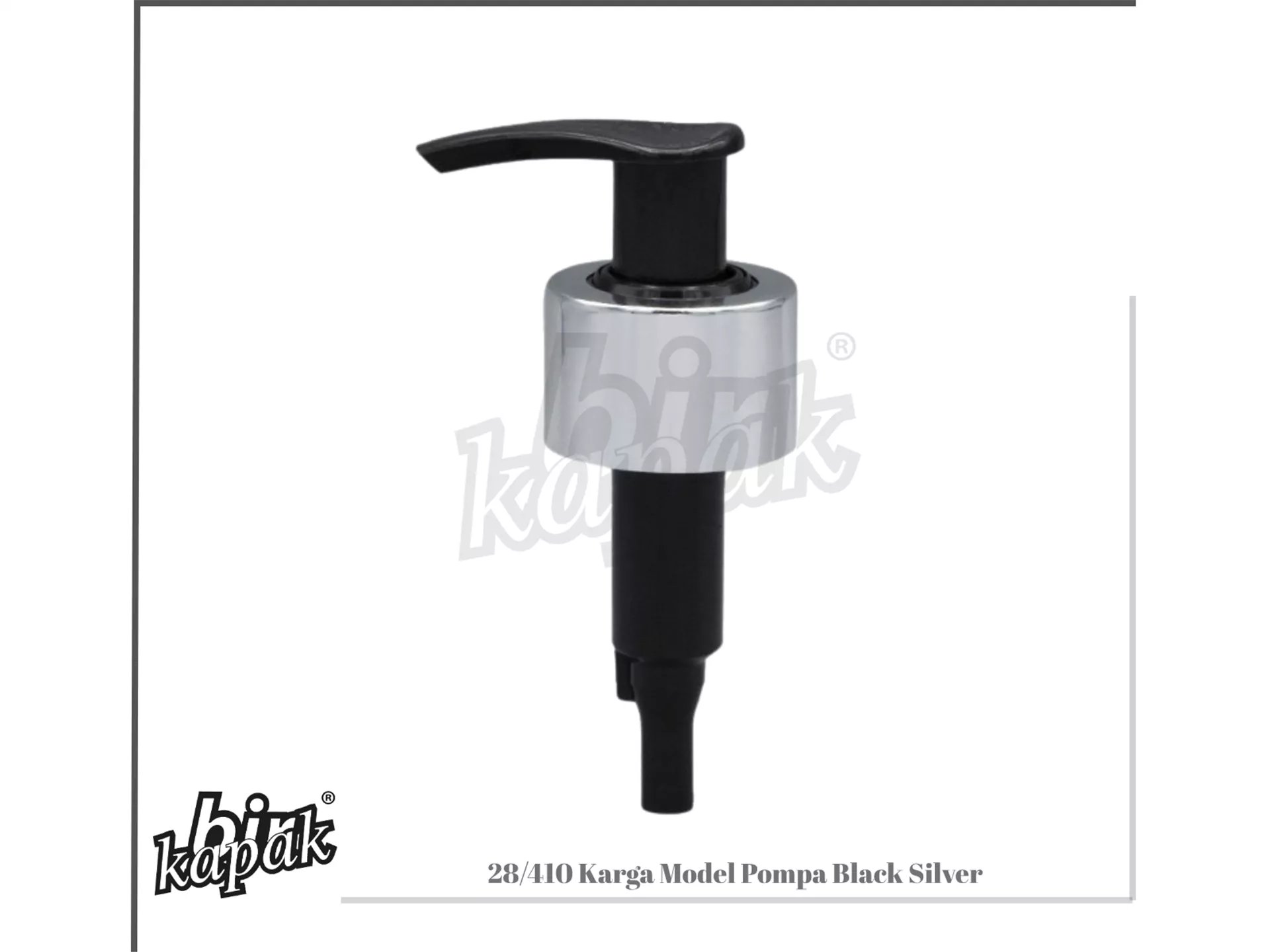 28/410 KARGA MODEL PUMP BLACK / SILVER WITH RINGS