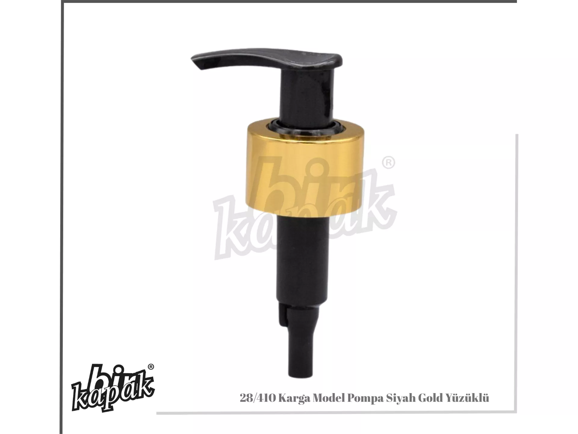 28/410 KARGA MODEL PUMP BLACK / WITH GOLD RINGS