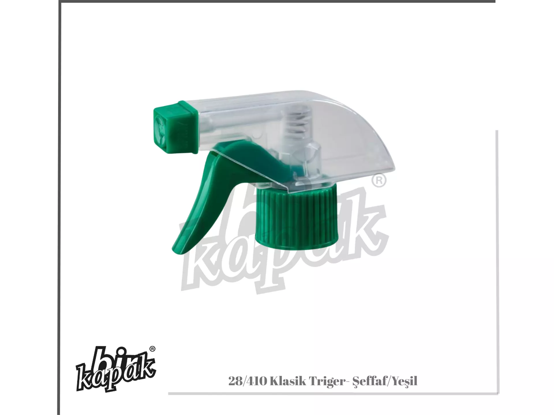 28/410 Classic Foam Timing Belt Clear / Dark Green