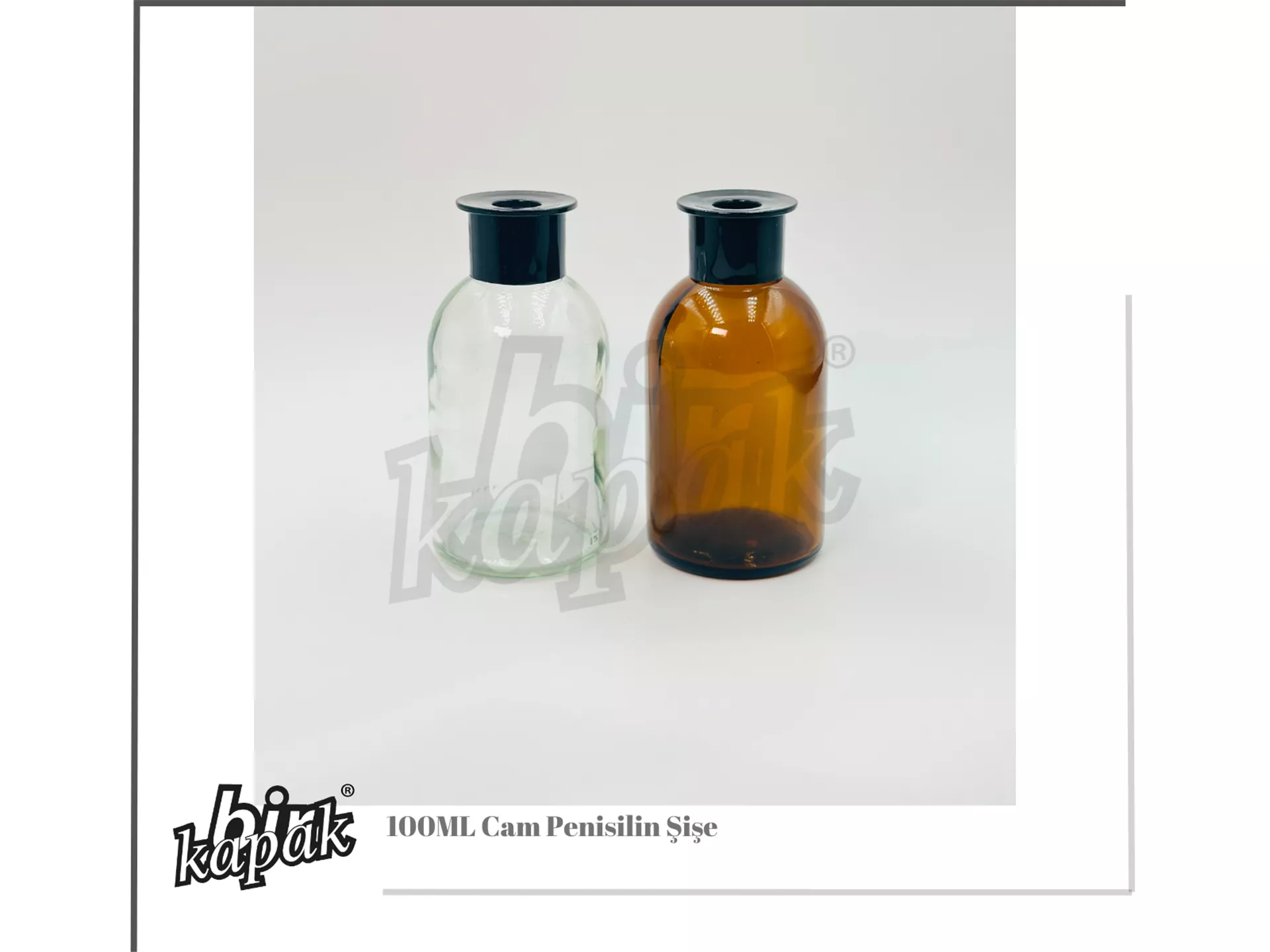 100ML PENICILLIN BOTTLE CLEAR / AMBER