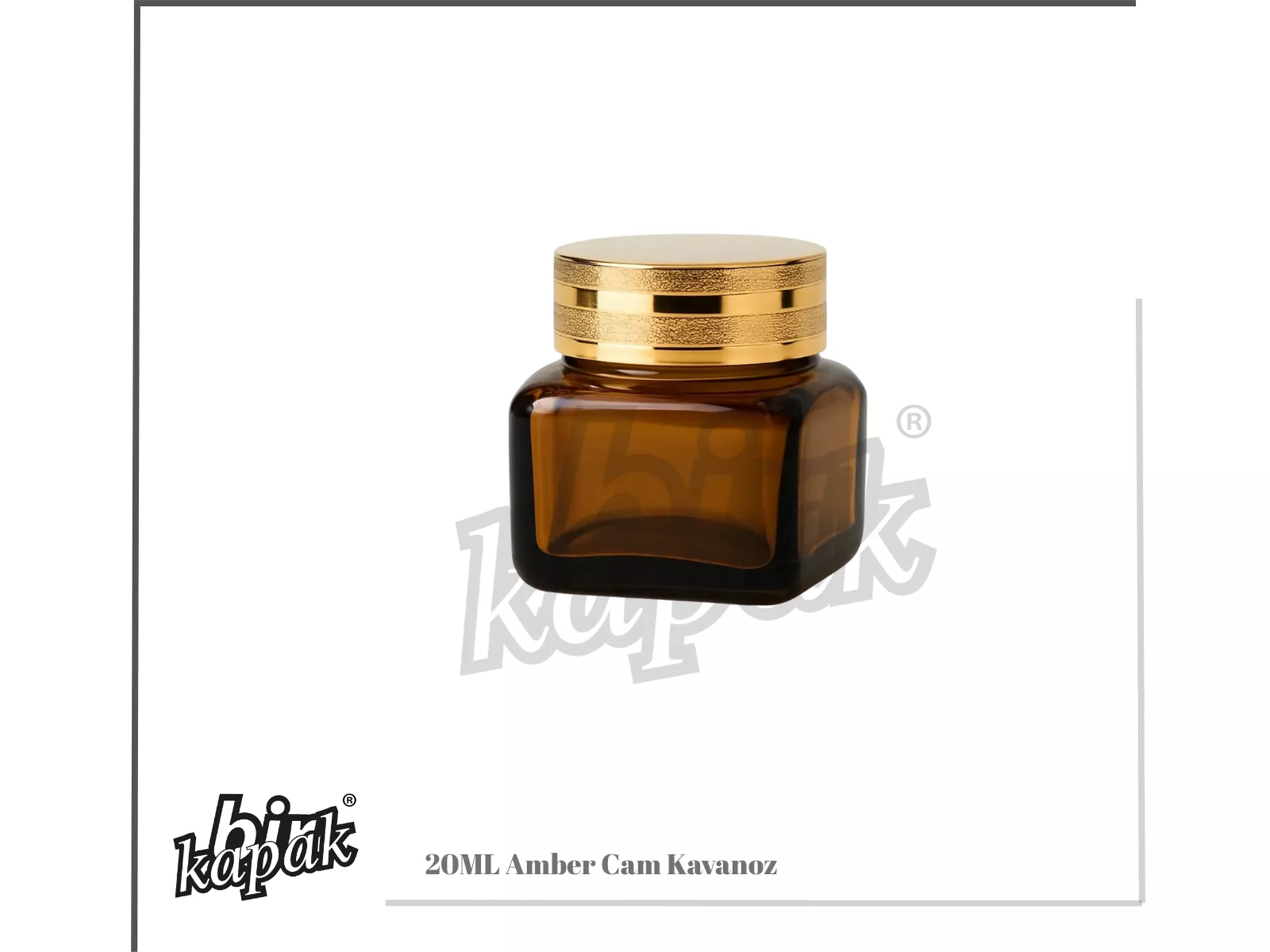 20ML CAM KAVANOZ / AMBER
