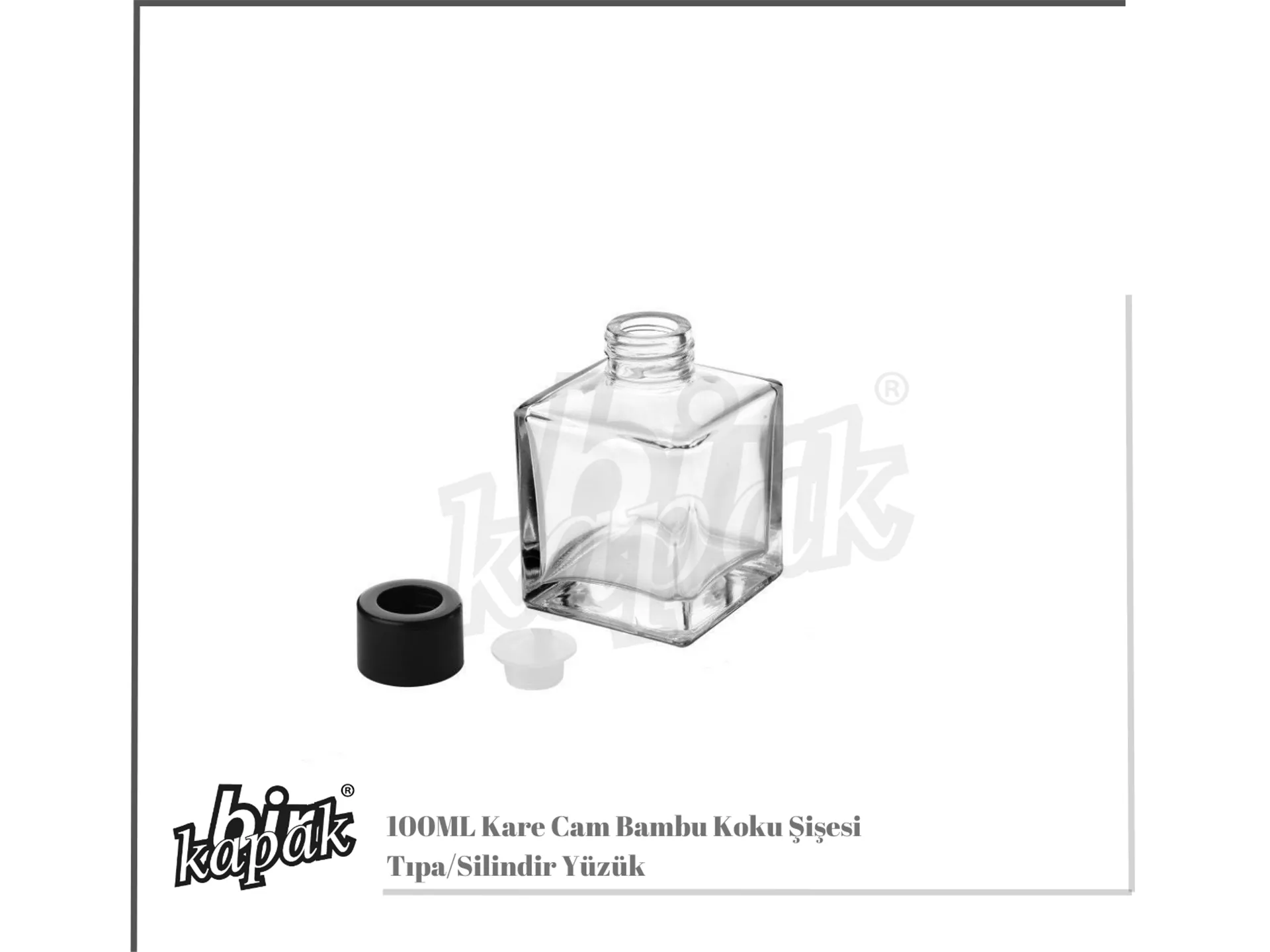 100ML KARE BAMBU KOKU ŞİŞESİ