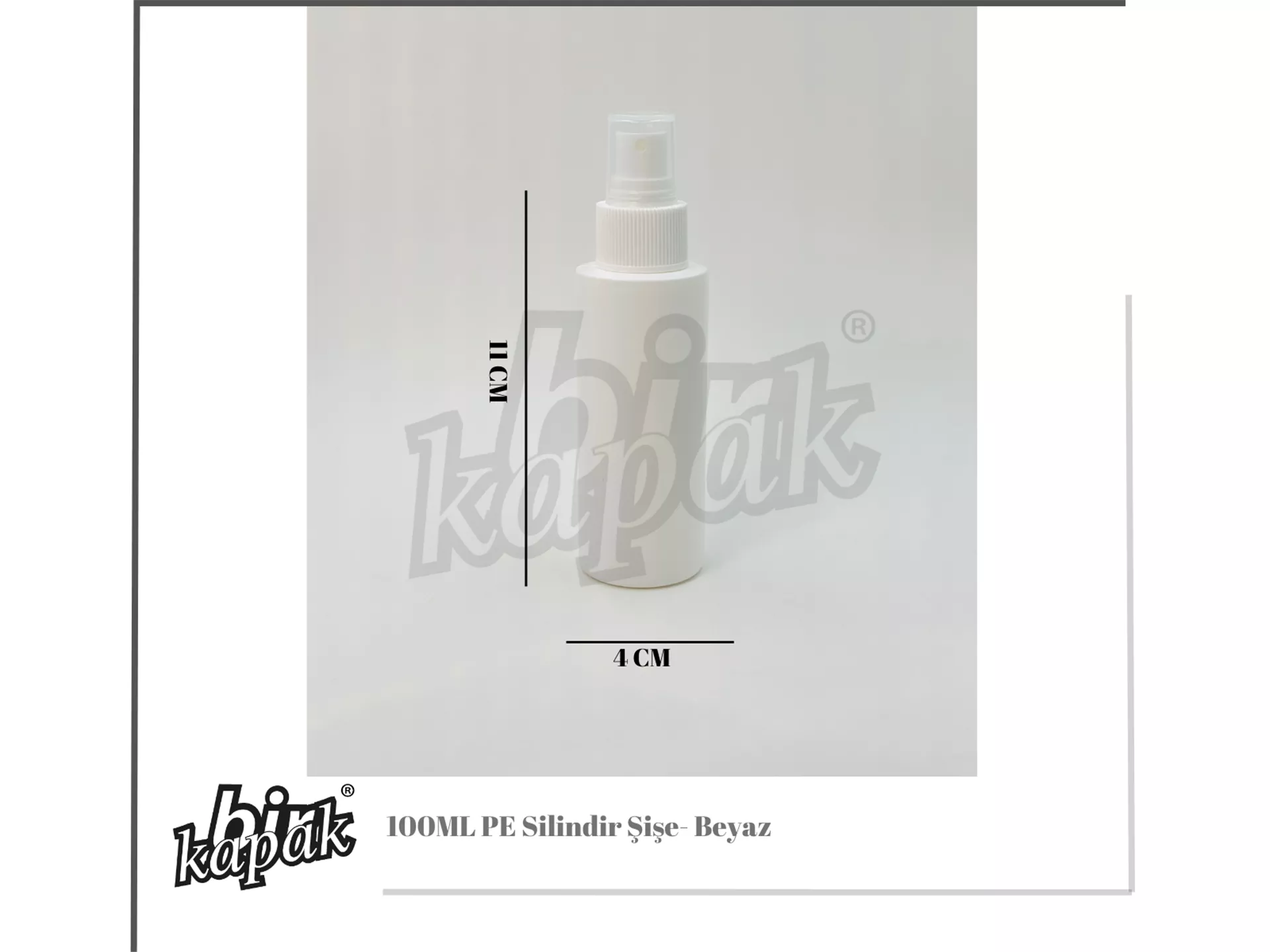 100ML PE SİLİNDİR ŞİŞE