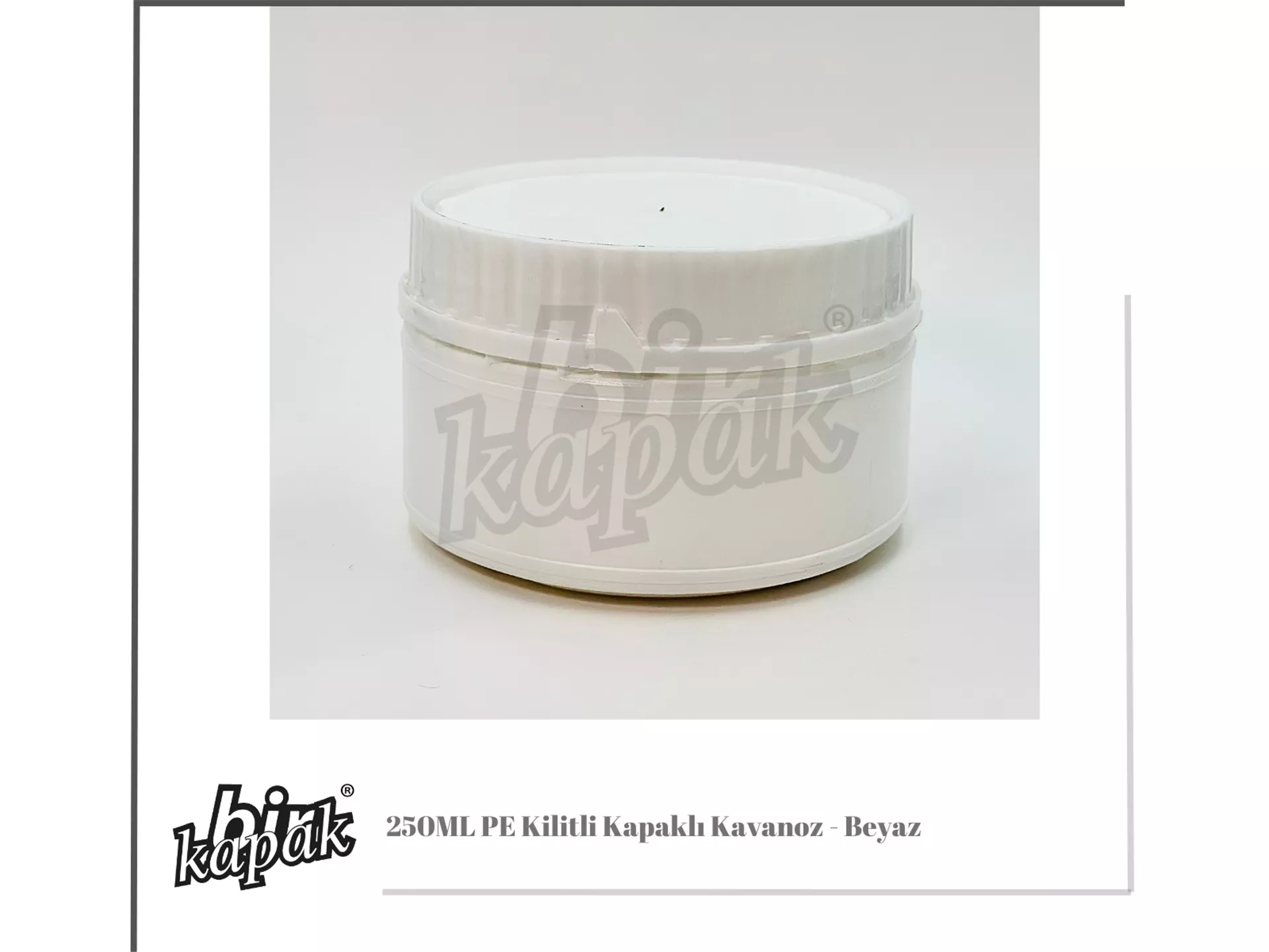 250ML PE KİLİTLİ KAVANOZ