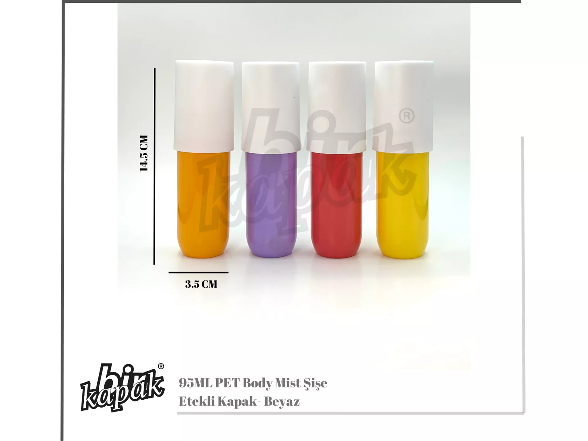 زجاجة معطر للجسم من البولي إيثيلين تيريفثالات سعة 95 مل / مع غطاء واقٍ