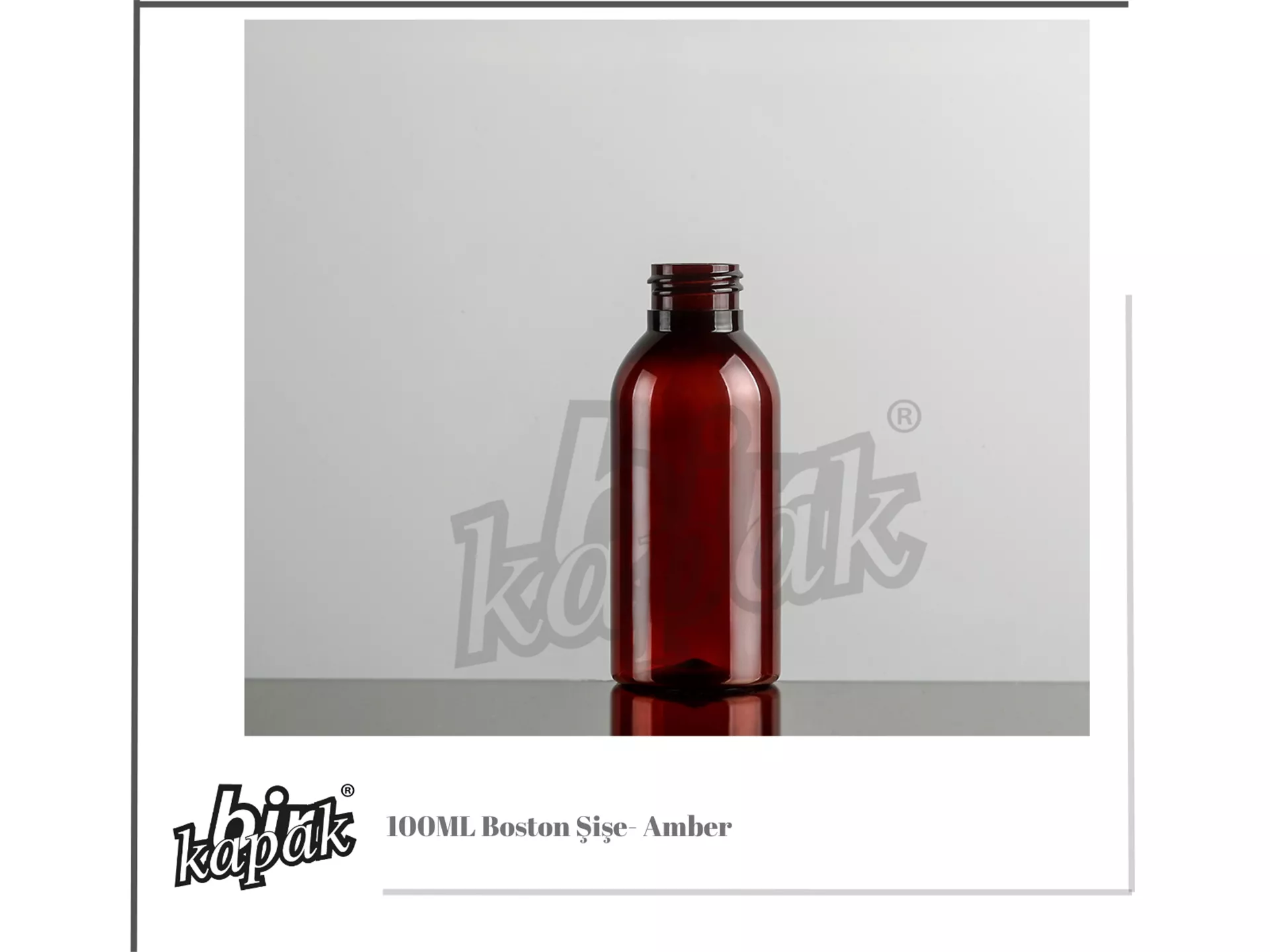 100ML BOSTON ŞİŞE / AMBER