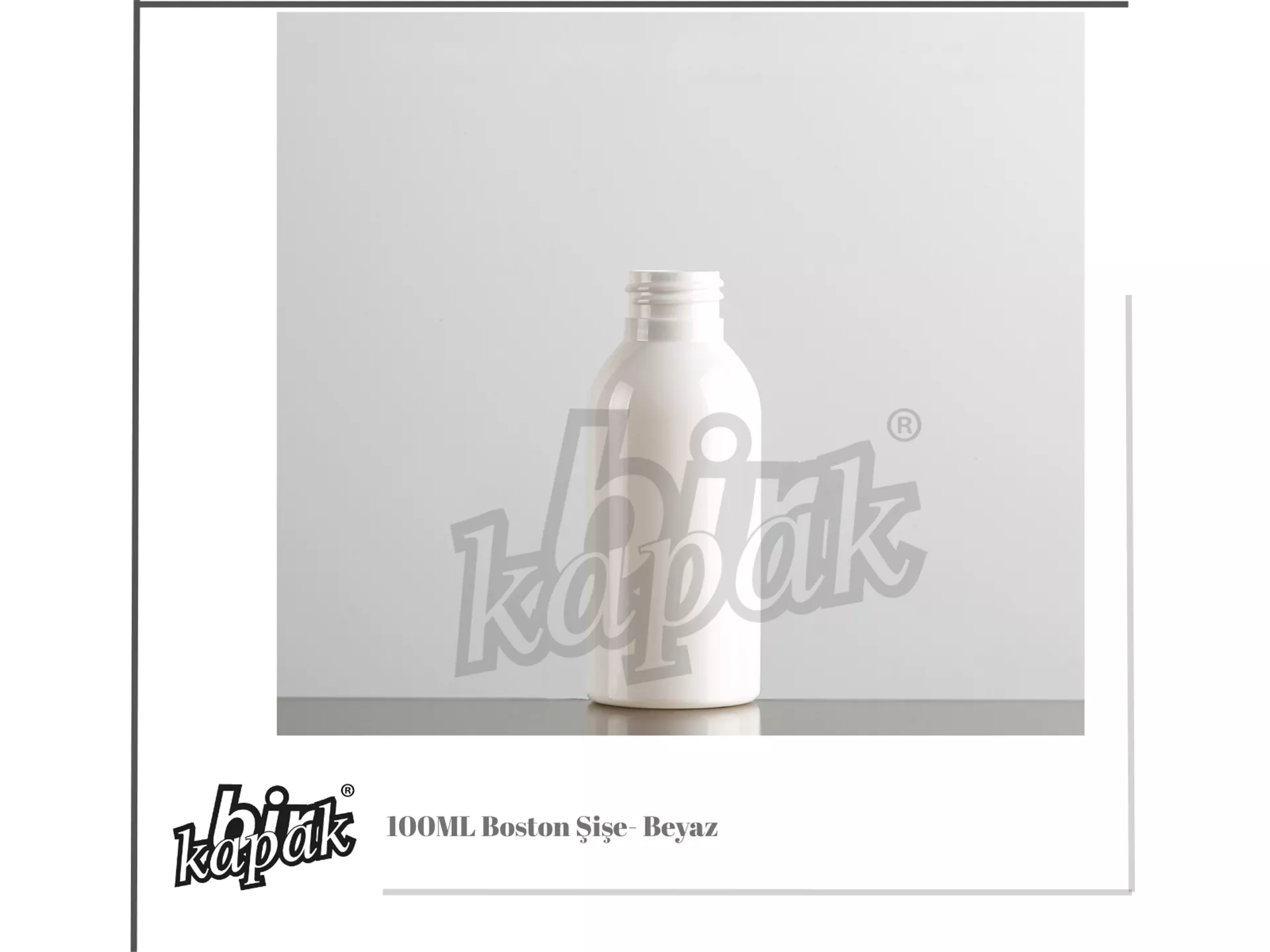 100ML BOSTON BOTTLE / WHITE