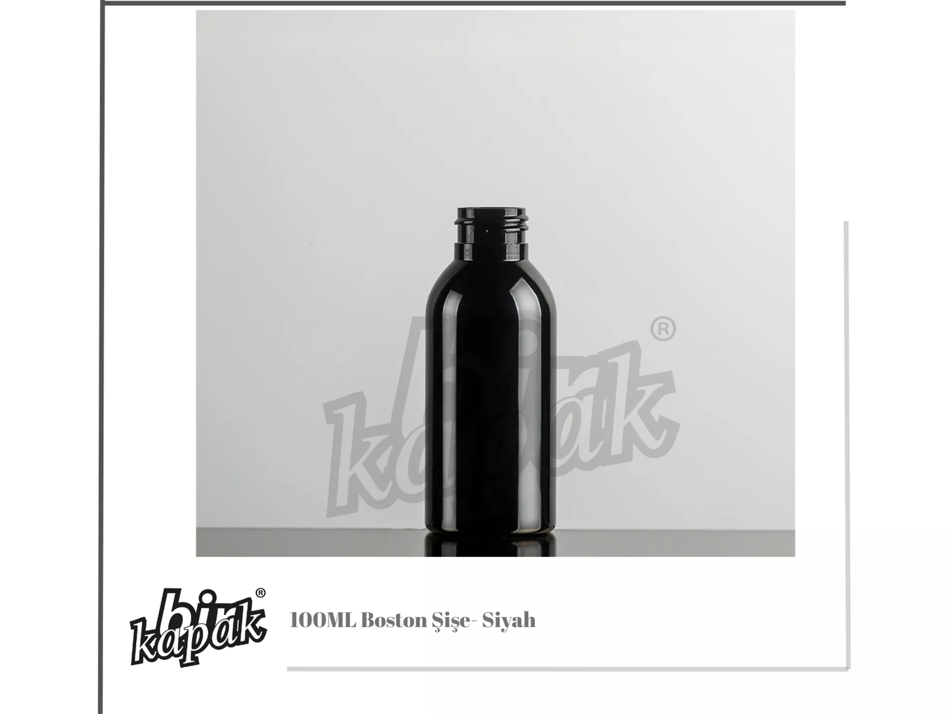 100ML BOSTON BOTTLE / BLACK
