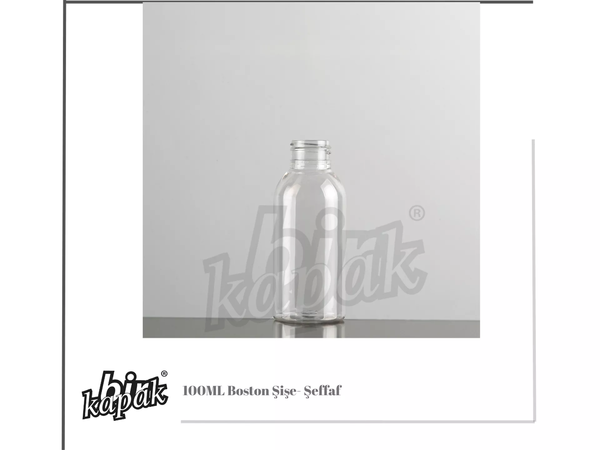 100ML BOSTON ŞİŞE / ŞEFFAF