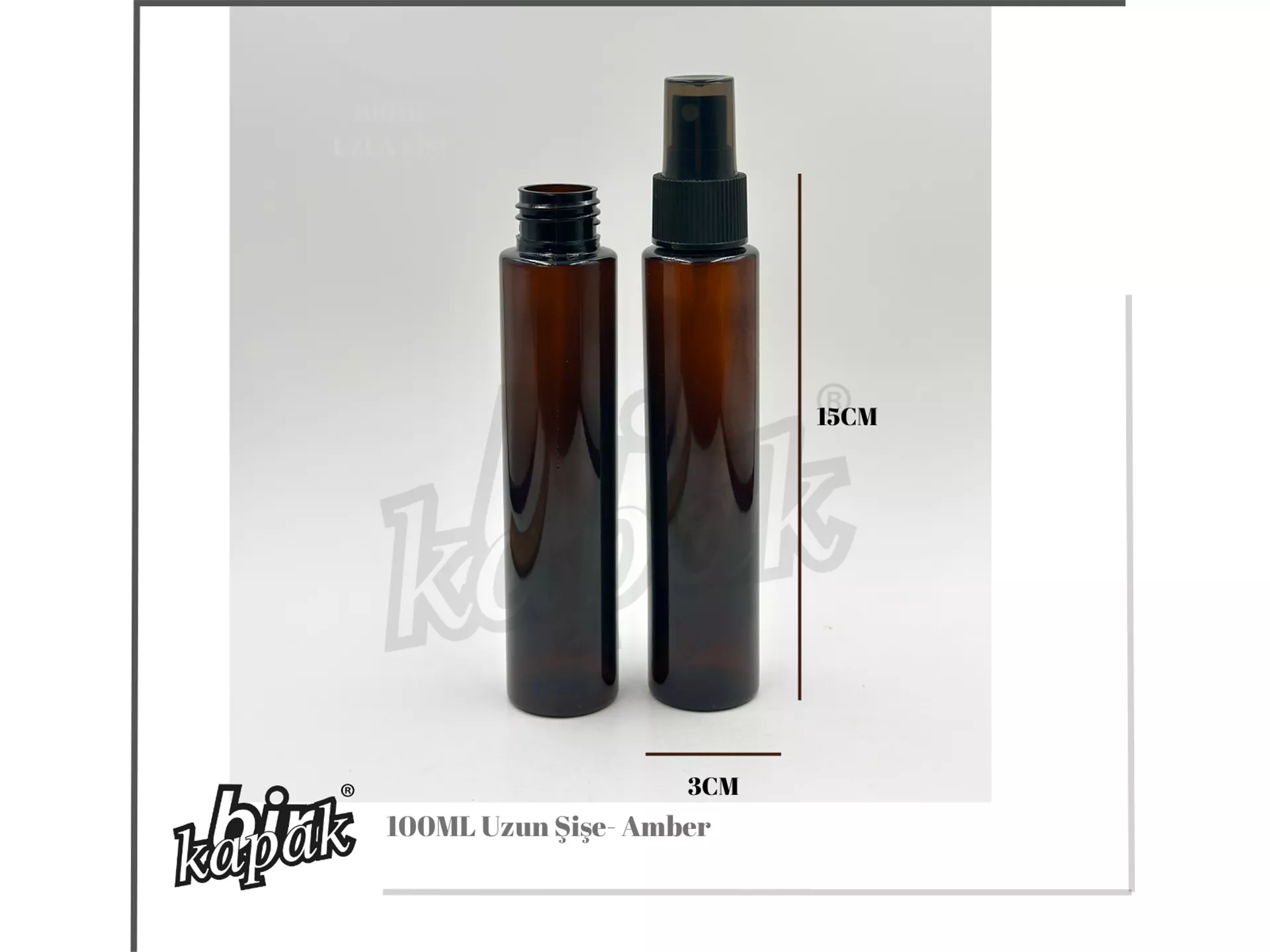 100ML UZUN ŞİŞE / AMBER
