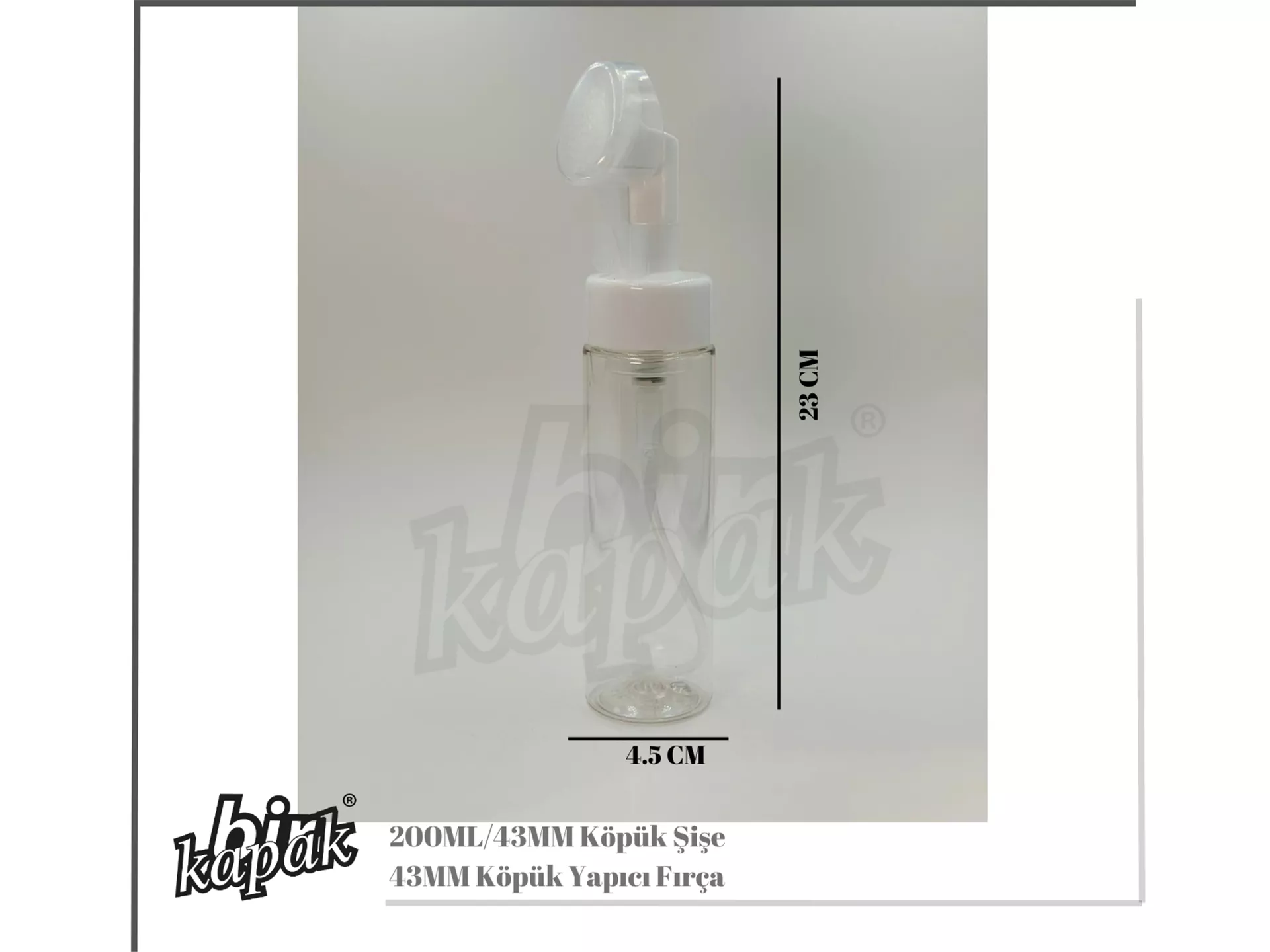 200ML 43MM KÖPÜK ŞİŞE / ŞEFFAF